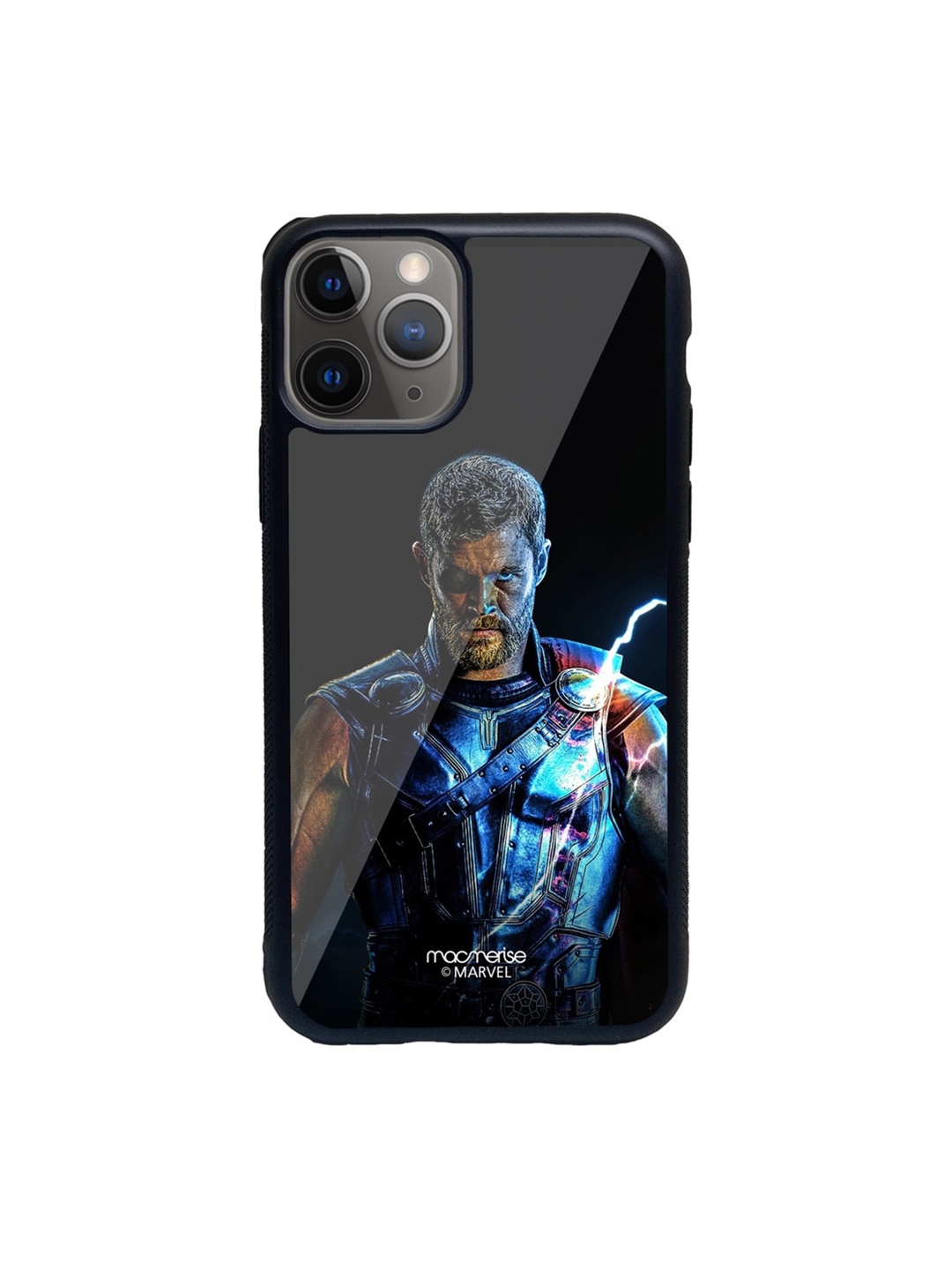 

macmerise Black & Blue The Thor Triumph Printed iPhone 11 Pro Max Back Case