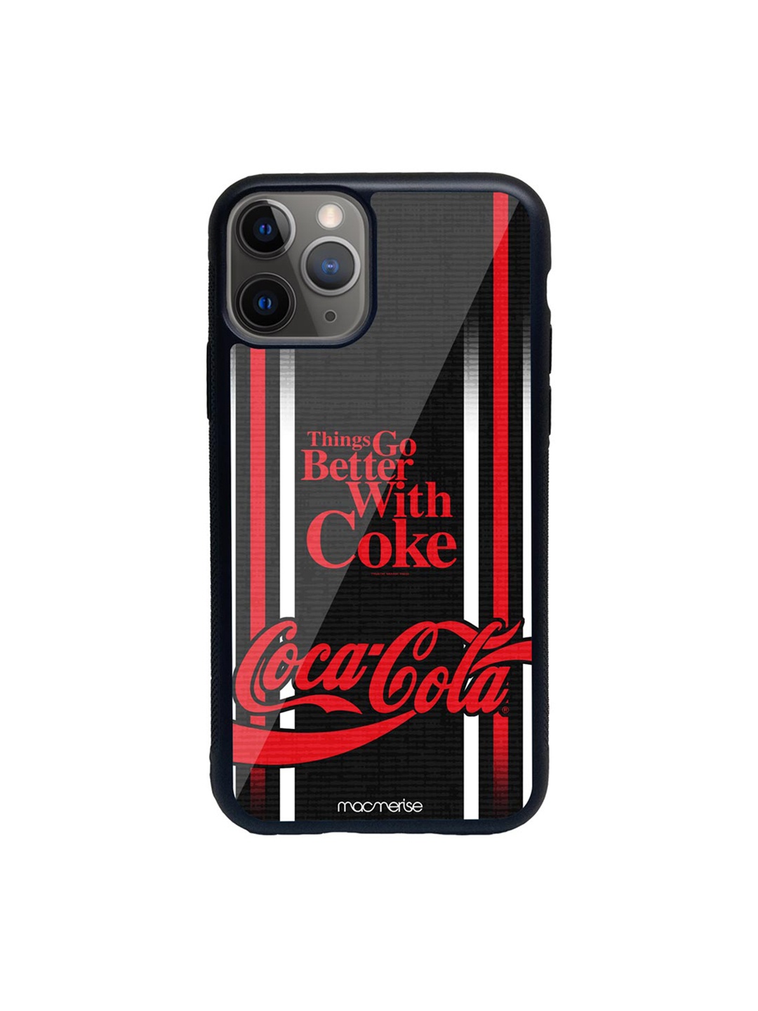 

Macmerise Black & Red Better With Coke Glass iPhone 11 Pro Max Phone Case