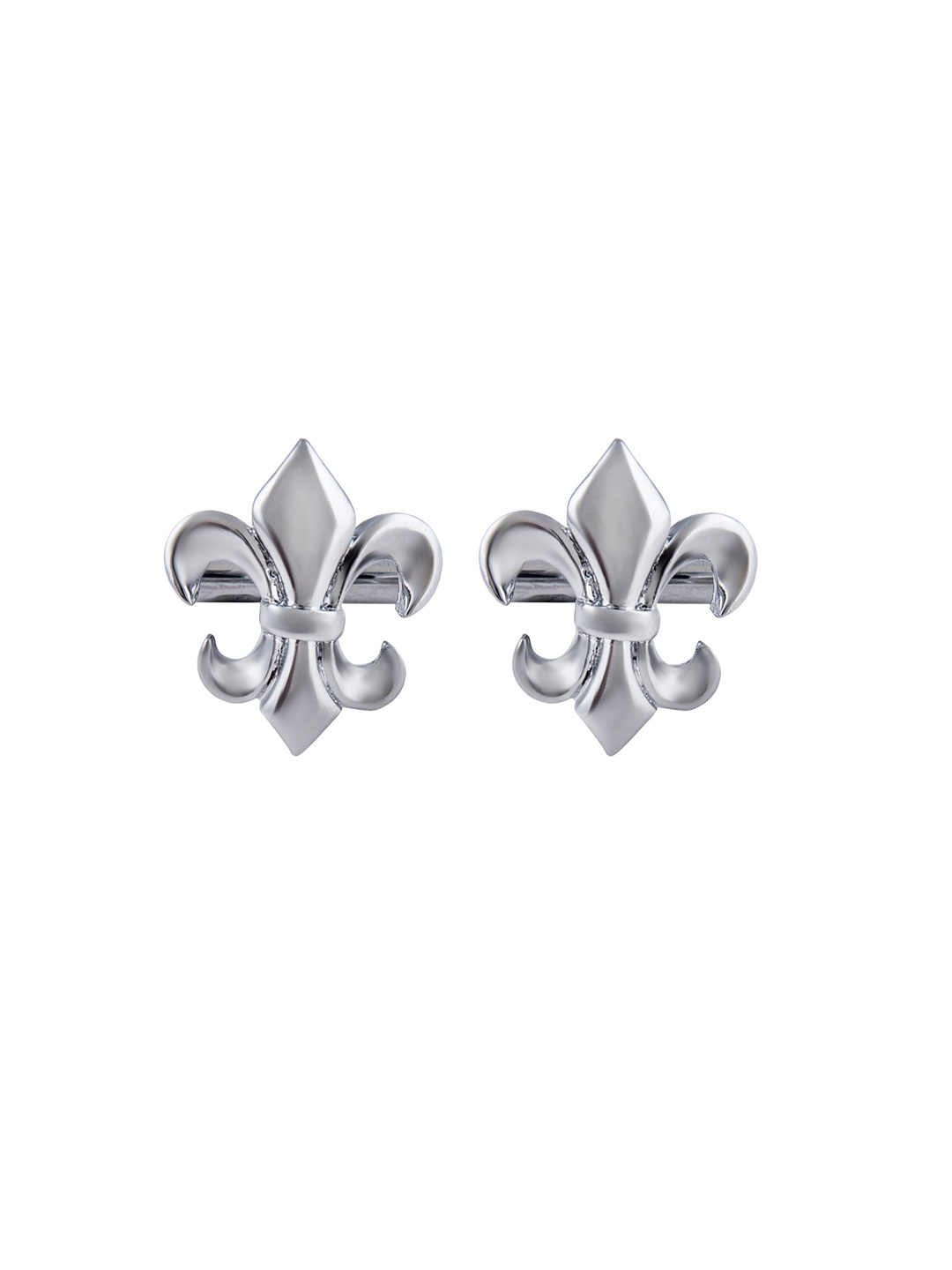 

bodha Silver-Toned Quirky Cufflinks