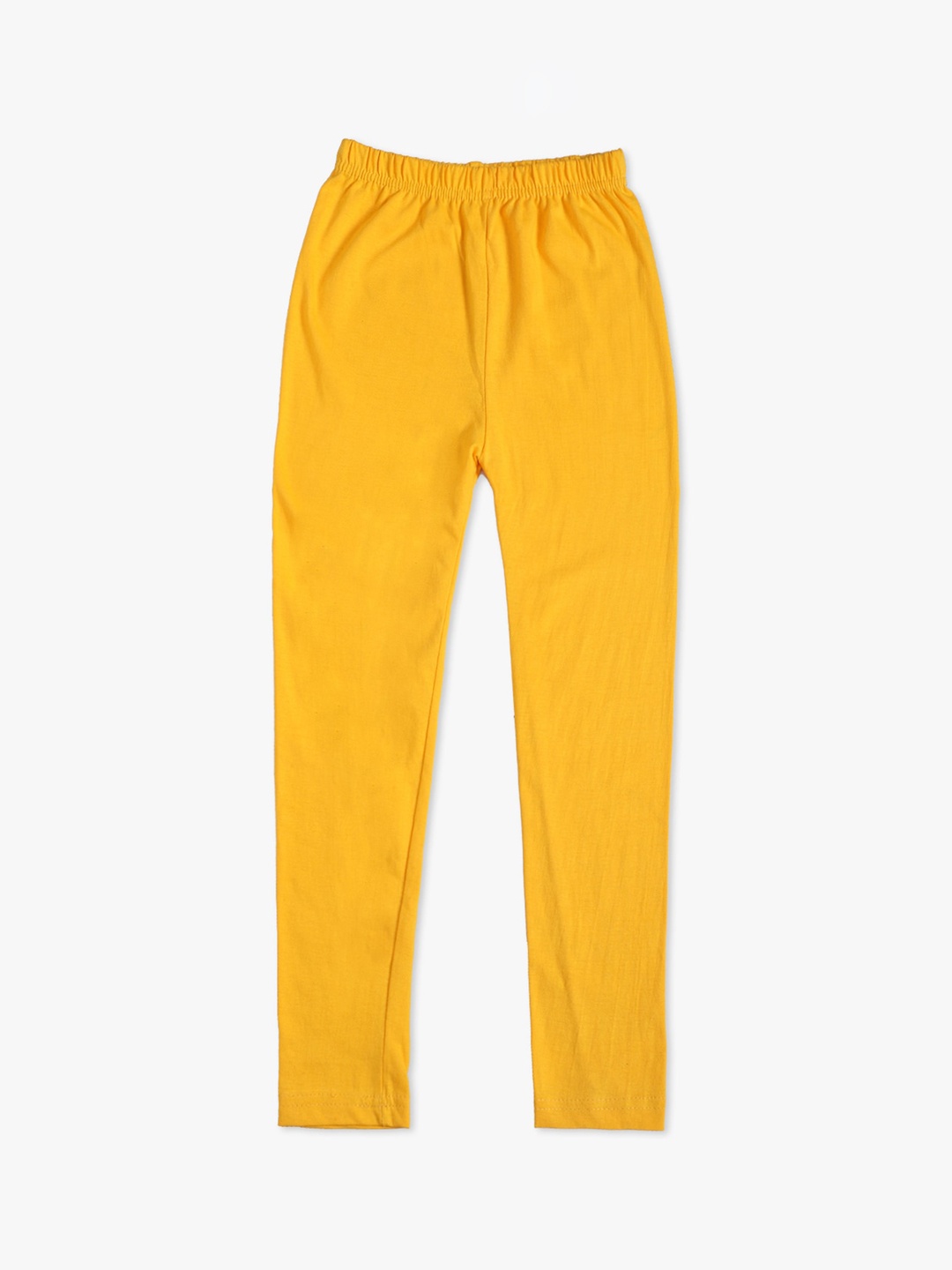 

DIAZ Girls Yellow Solid Ankle-Length Leggings