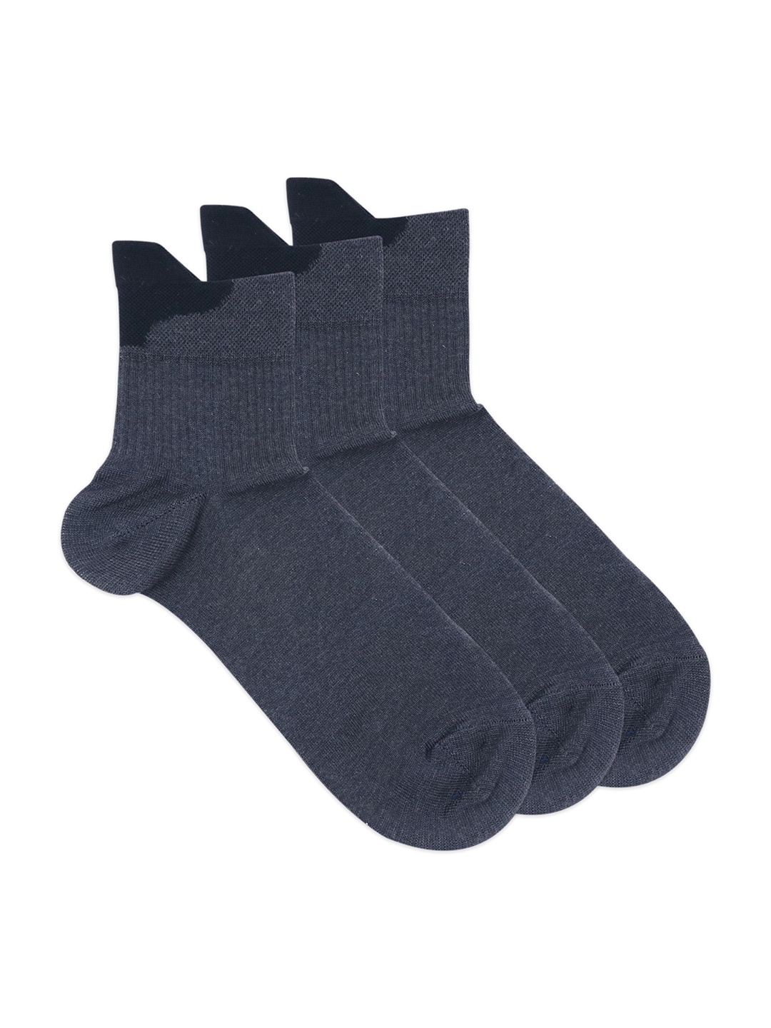 

Balenzia Men Pack Of 3 Grey Solid Above Ankle-Length Socks