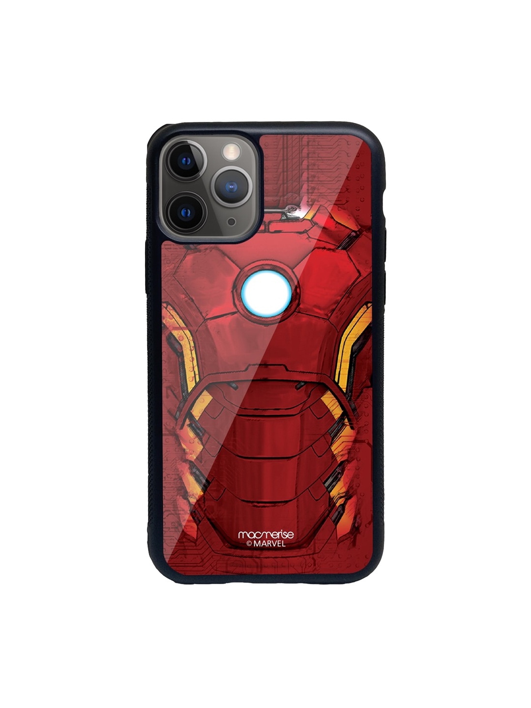 

macmerise Black & Red Suit of Armour Glass iPhone 11 Pro Max Phone Case