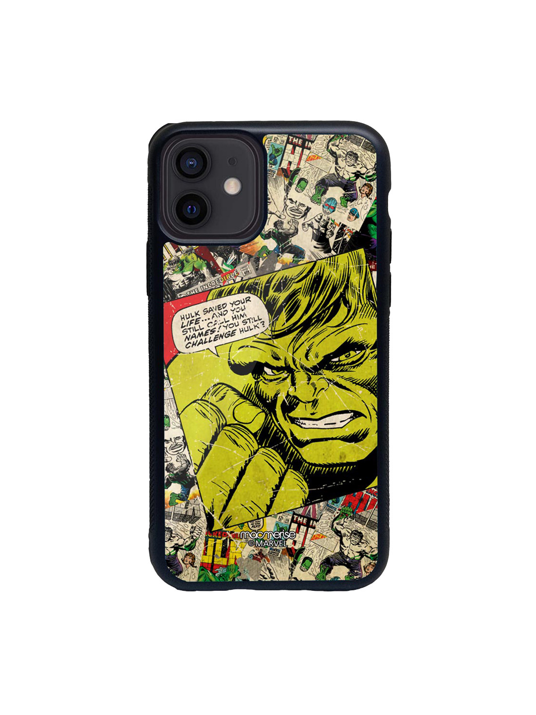 

macmerise Multicoloured Comic Hulk Printed iPhone 12 Mini Back Case, Multi