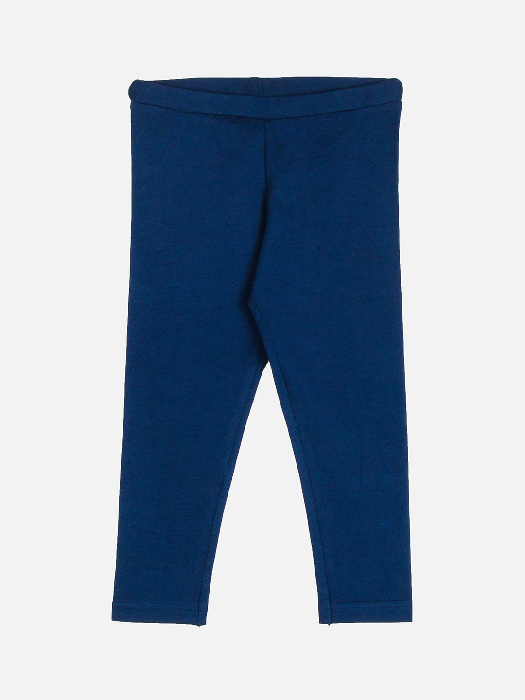 

Peppermint Girls Blue Solid Leggings