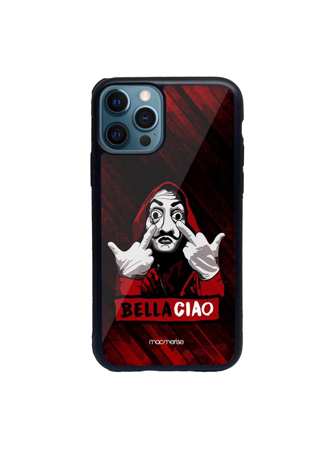 

macmerise Red & Black Bella Ciao Printed iPhone 12 Pro Max Back Case