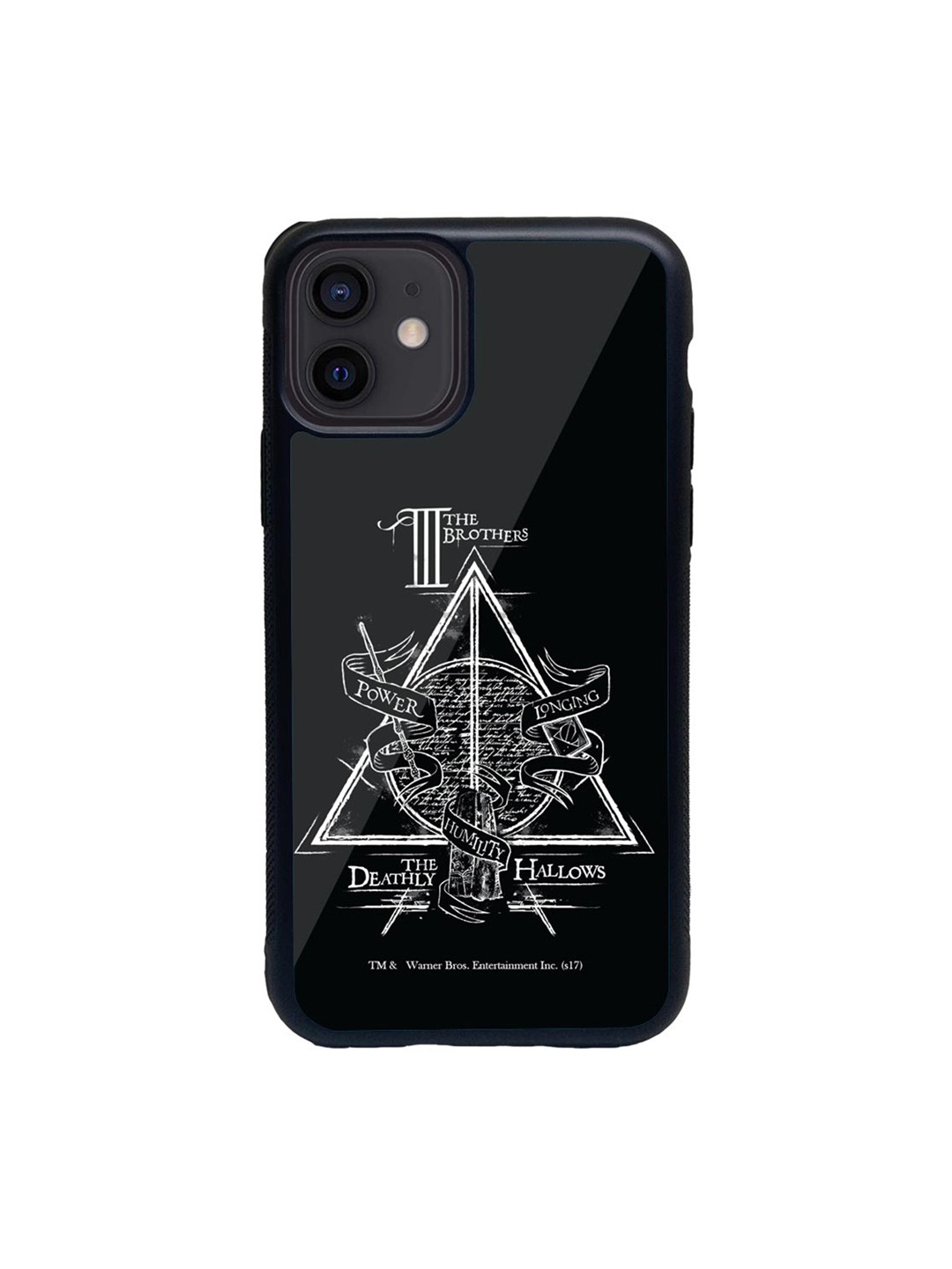

macmerise Black & White The Deathly Hallows Glass iPhone 12 Case
