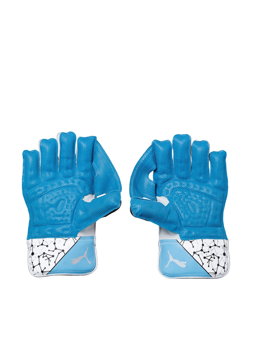 

Puma Blue & White Graphic Printed 20.2 Cricket Wicket Keeping Gloves