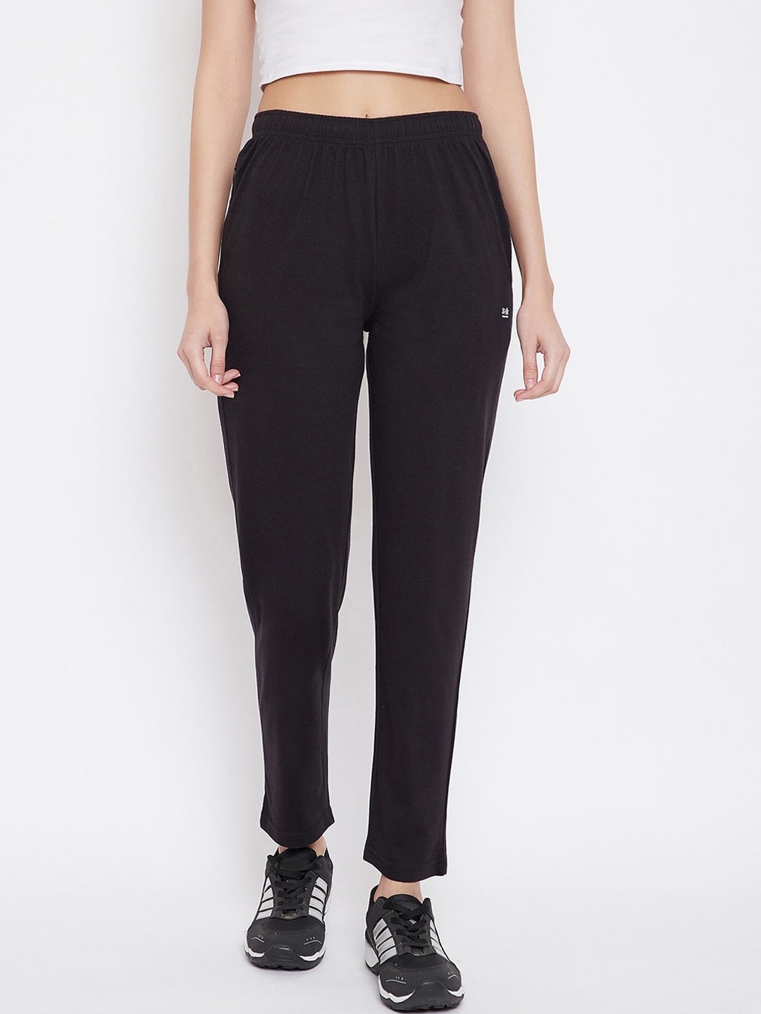 

Okane Women Black Solid Track pants