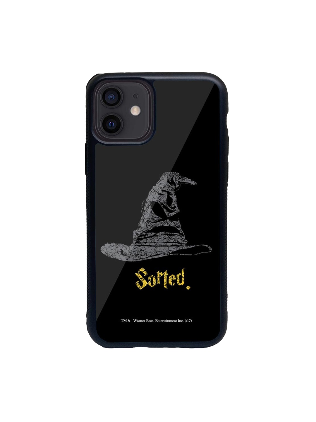 

macmerise Black & Grey Sorting Hat Printed iPhone 12 Phone Case