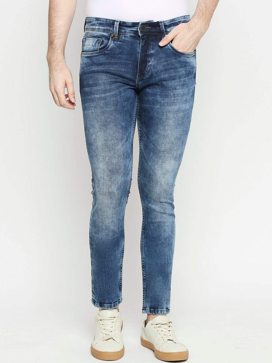 

Basics Men Blue Super Skinny Fit Jeans