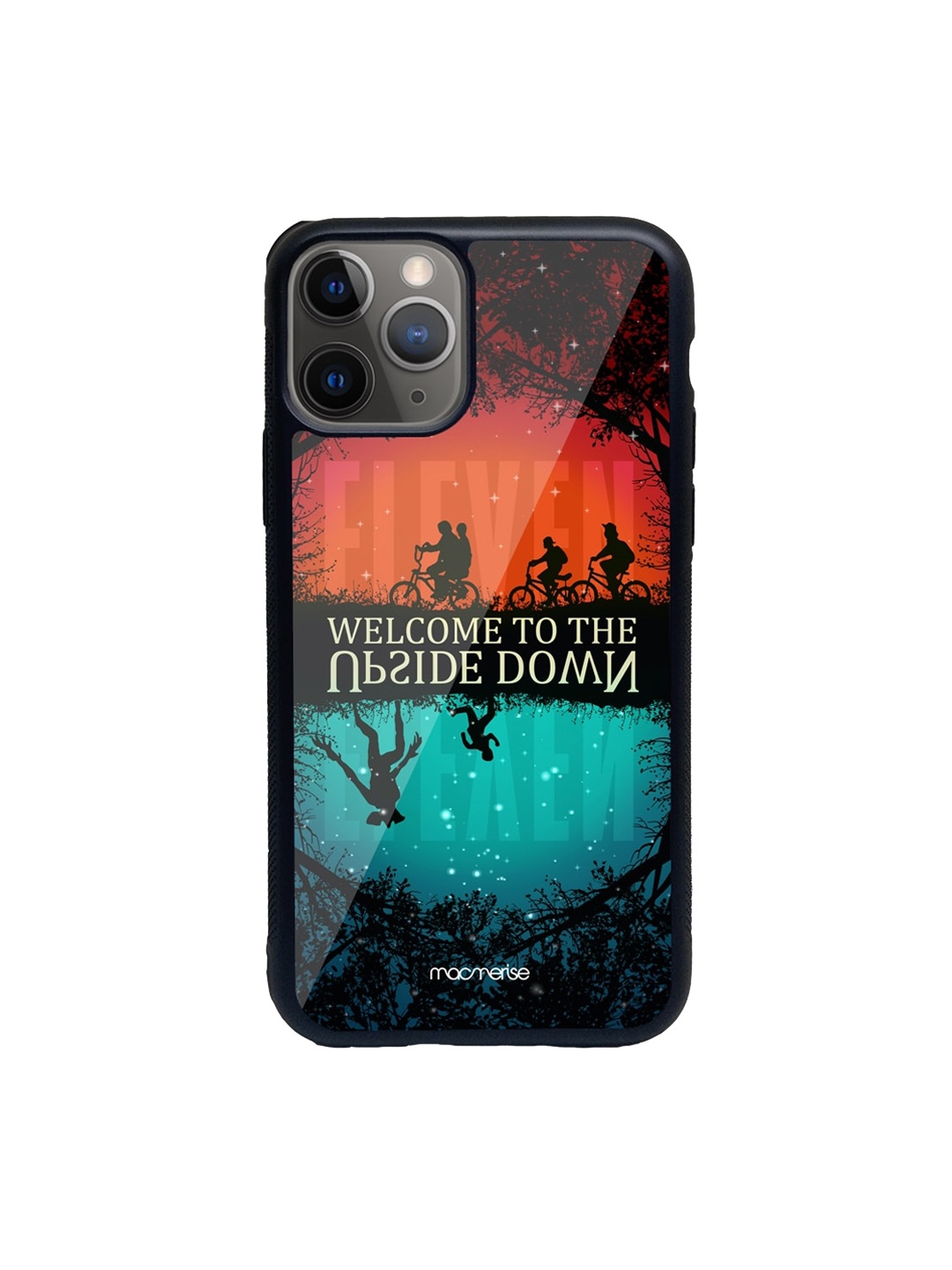 

macmerise Black & Orange Upside Down Printed iPhone 11 Pro Max Back Case