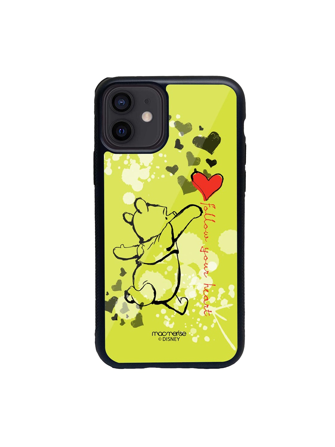 

macmerise Green & White Follow Your Heart Glass iPhone 12 Mini Phone Case