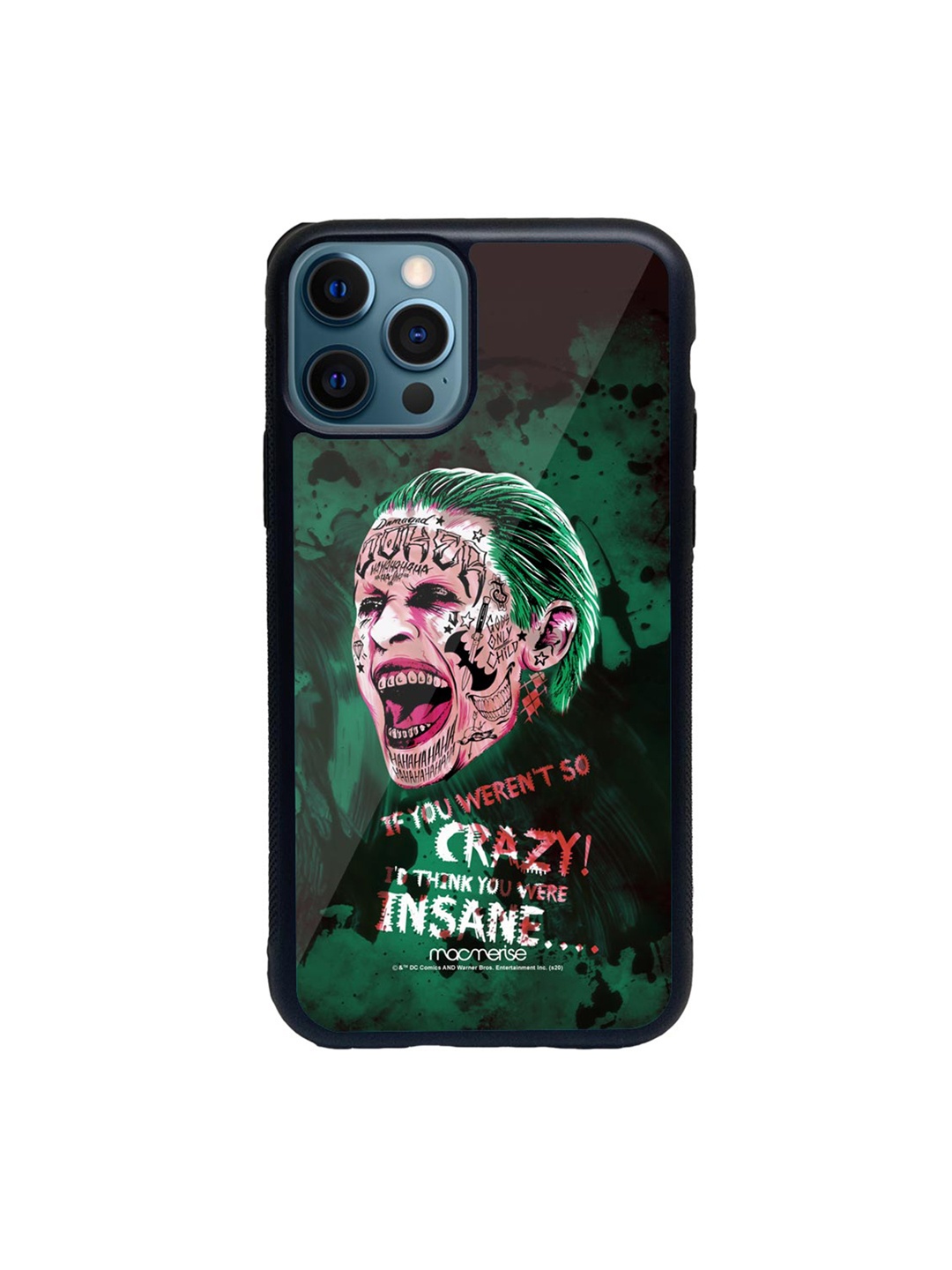 

macmerise Green & Pink Crazy Insane Joker Printed iPhone 12 Pro Back Case