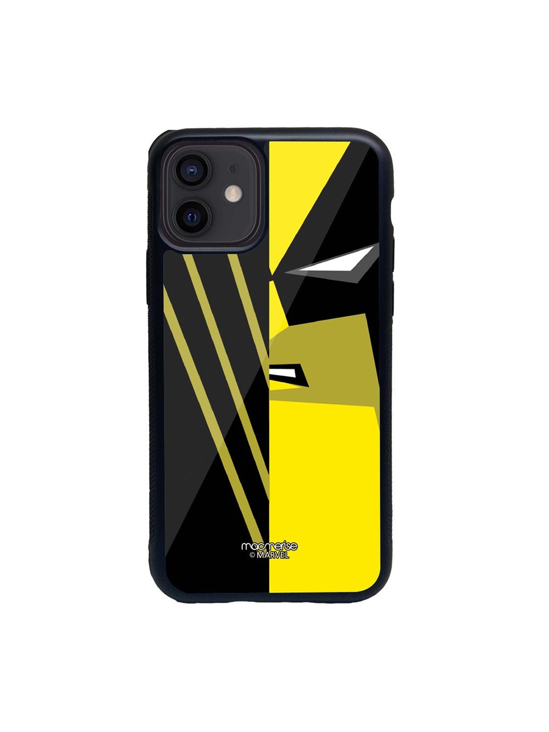 

macmerise Black & Yellow Face Focus Wolverine iPhone 12 Mini Back Case