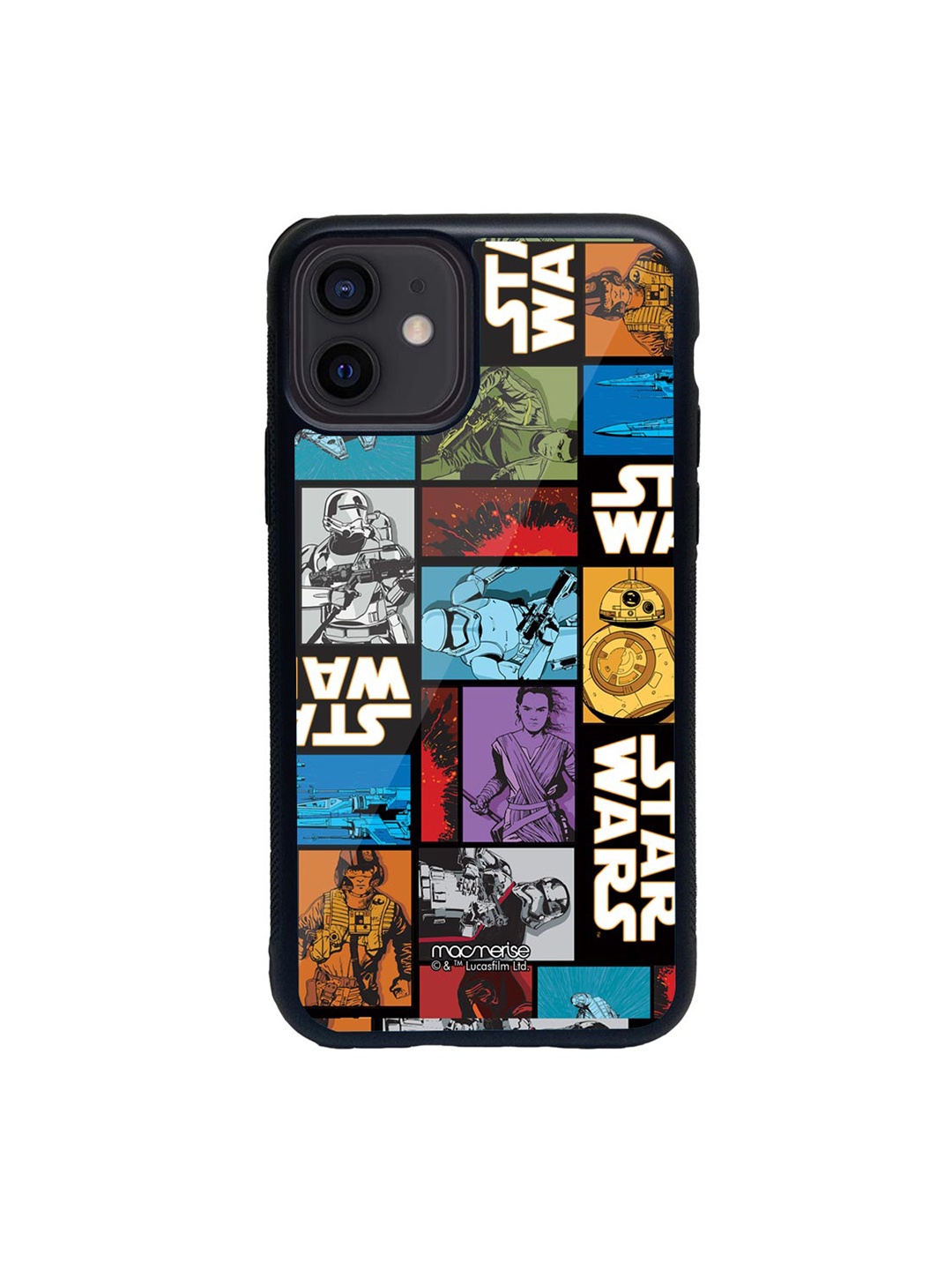 

macmerise Multicoloured Star Wars iPhone 12 Mini Back Case, Multi