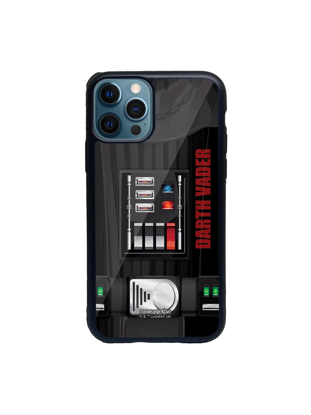 

macmerise Black & Red Attire Vader Glass iPhone 12 Pro Max Phone Case