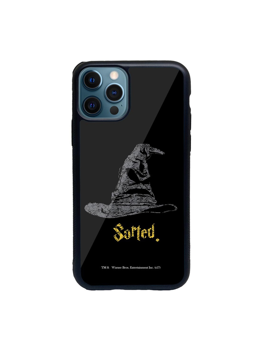 

macmerise Black & Grey Sorting Hat Glass iPhone 12 Pro Phone Case