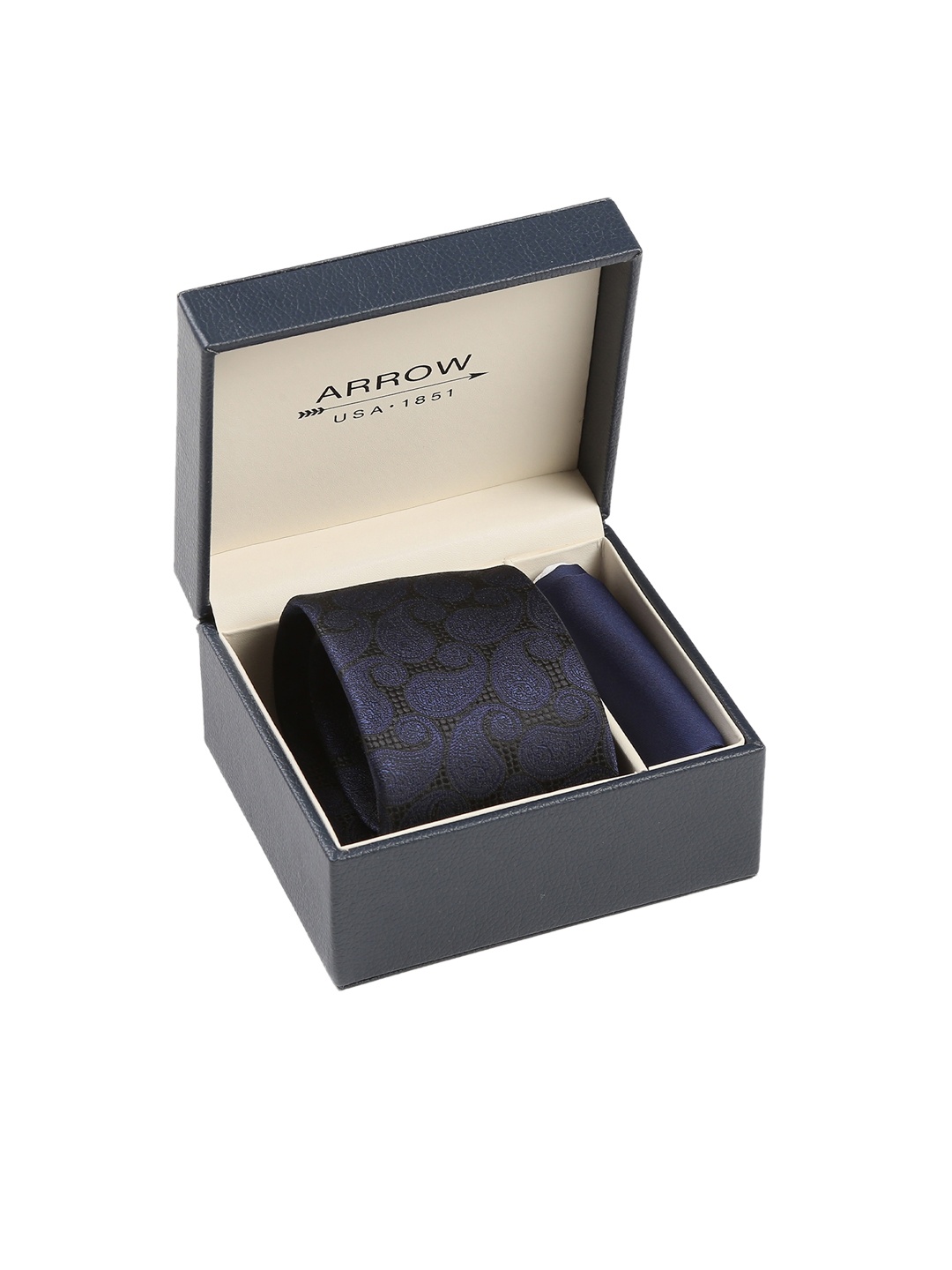 

Arrow Men Navy Blue Accessory Gift Set