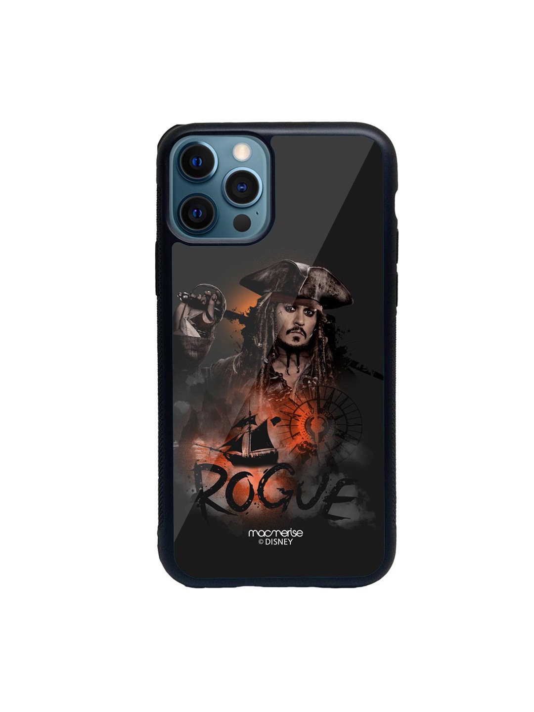 

macmerise Black & Red Rogue Jack Glass iPhone 12 Pro Phone Case