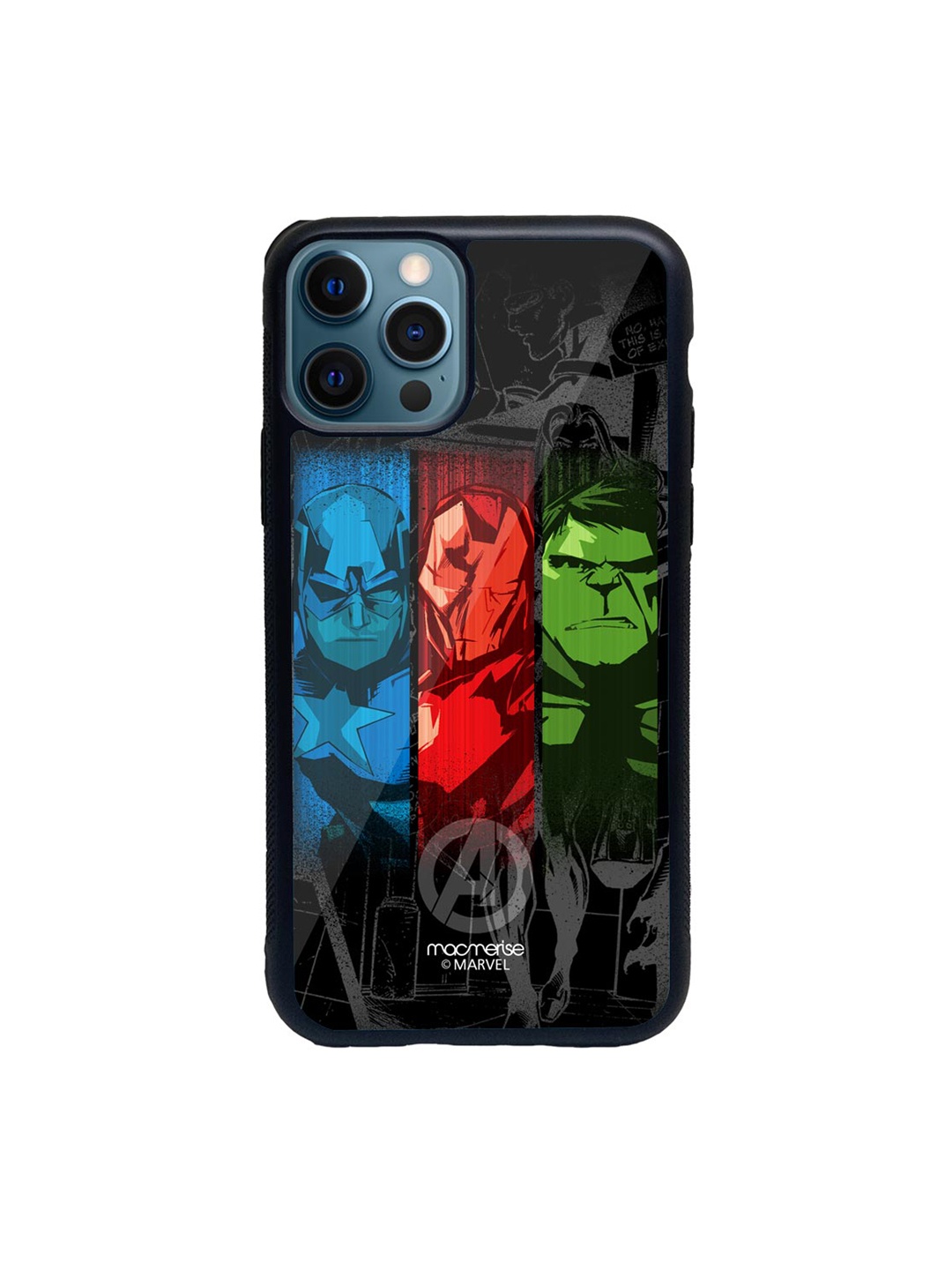 

macmerise Black & Red Avengers Sketch iPhone 12 Pro Back Case