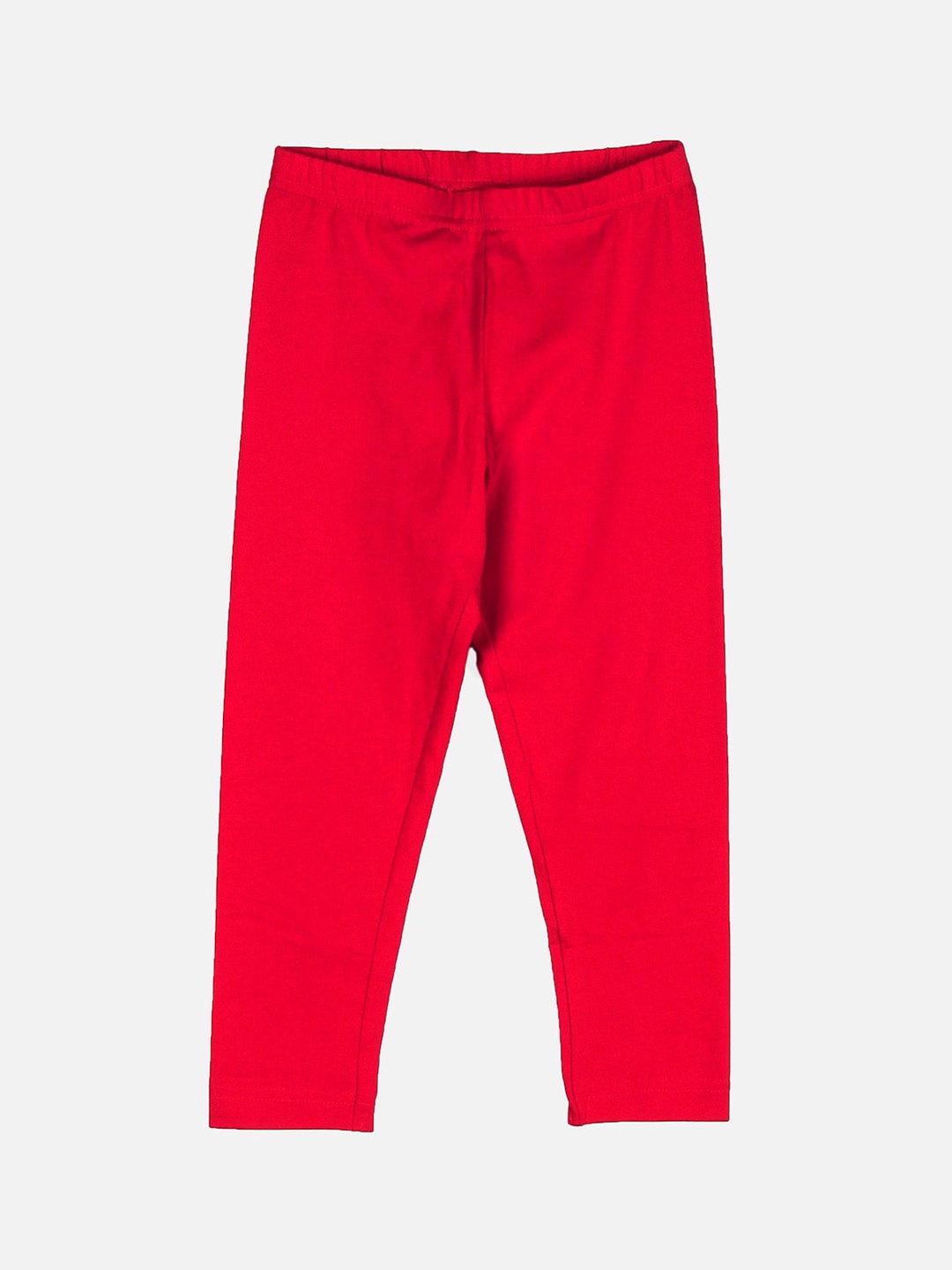 

Peppermint Girls Red Solid Ankle Length Leggings