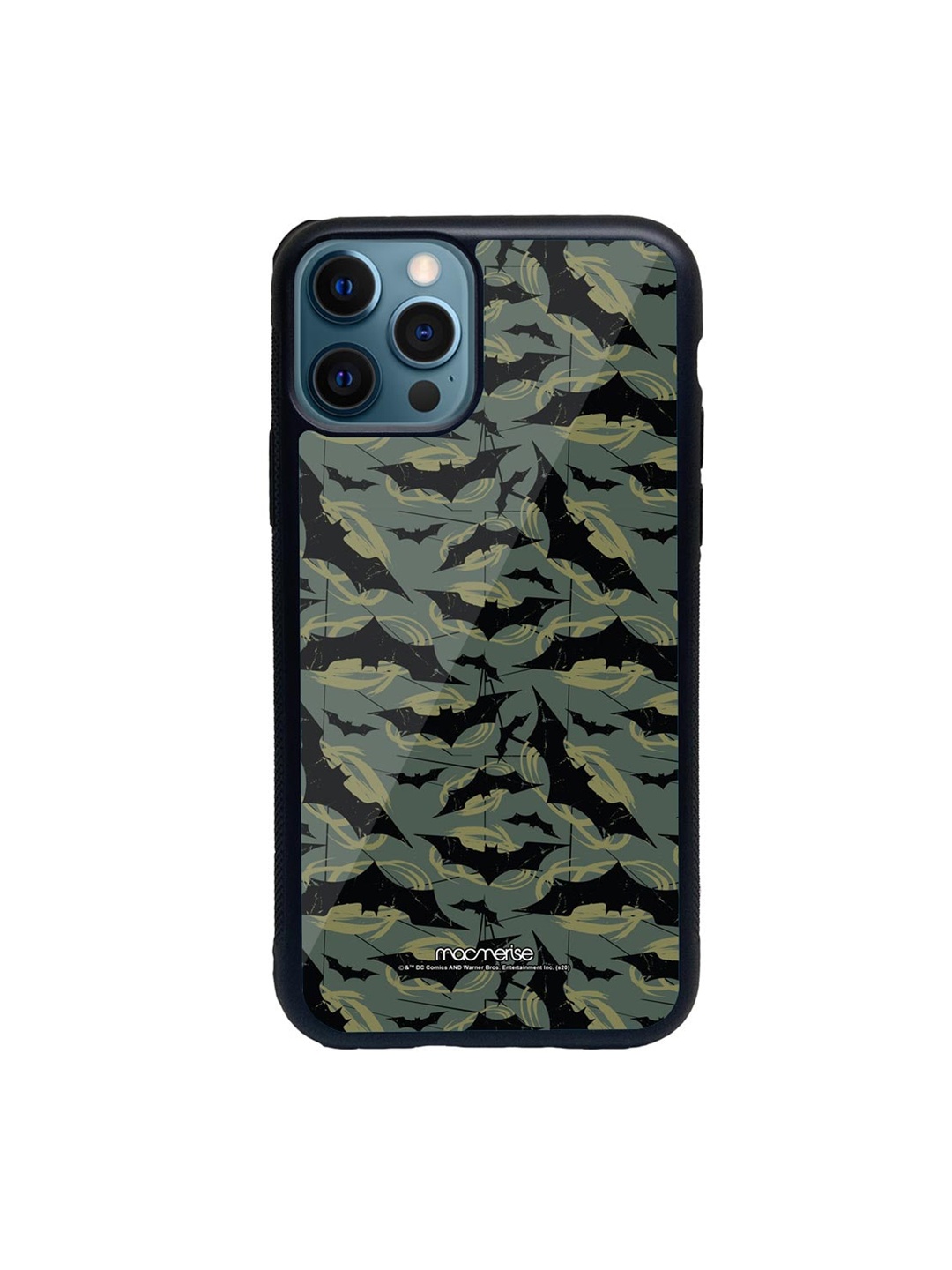 

macmerise Black & Olive-Green Batman Mashup iPhone 12 Pro Max Back Case