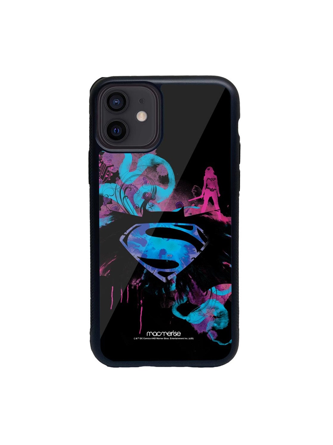 

macmerise Black & Blue The Epic Trio Glass iPhone 12 Mini Case