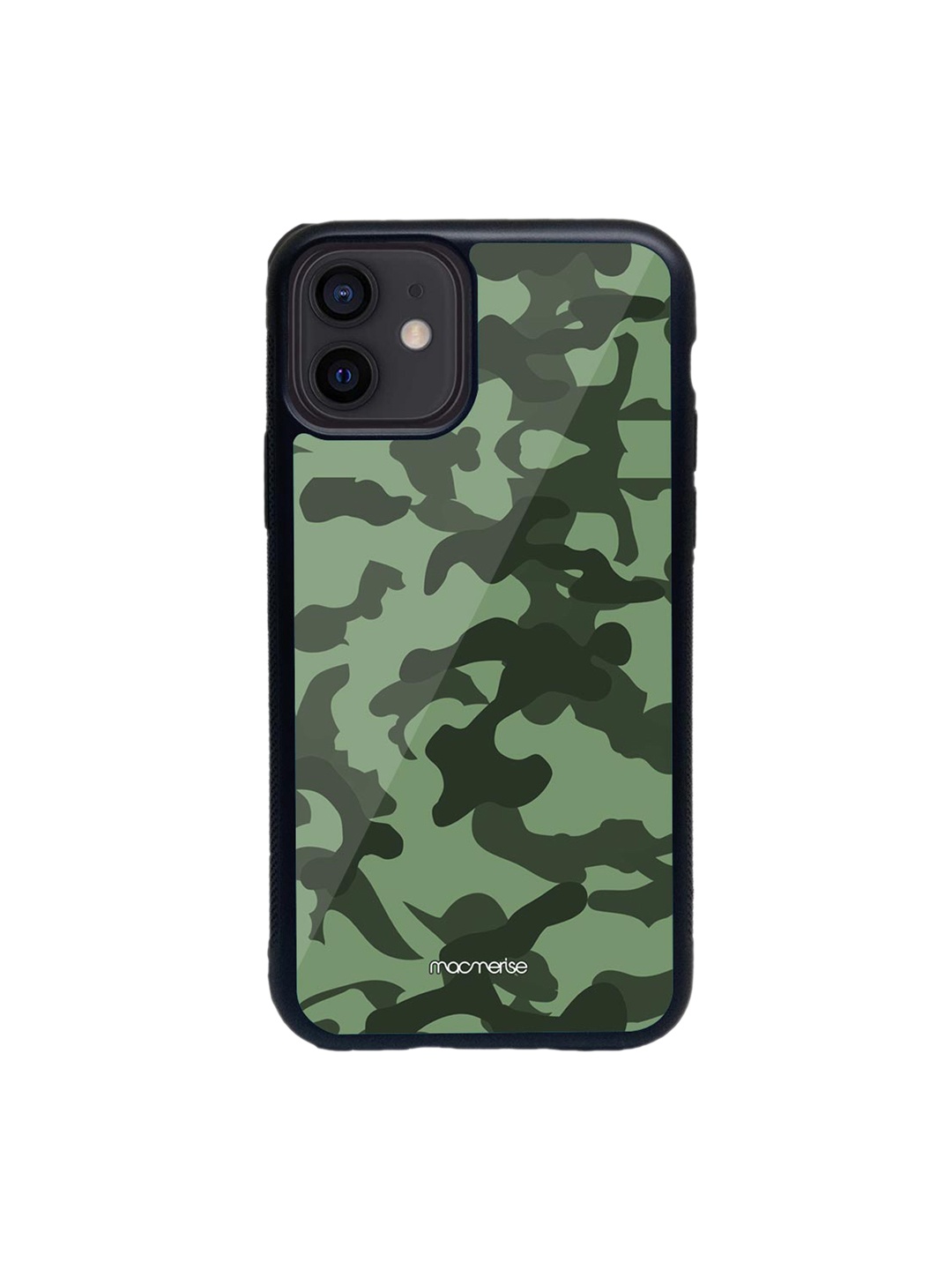 

macmerise Green Camouflage Printed iPhone 12 Phone Case