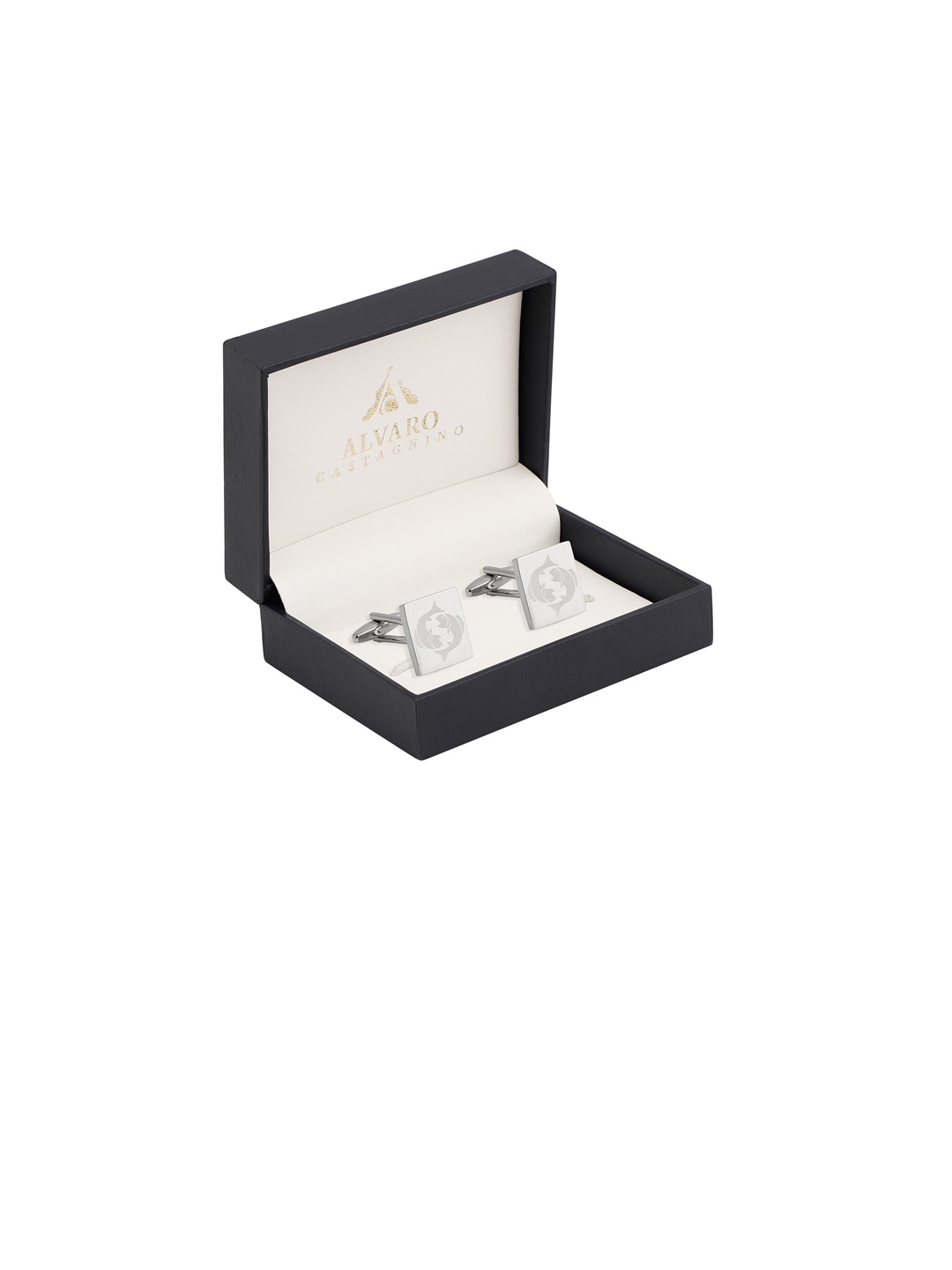 Alvaro Castagnino Silver-Toned Square Cufflinks