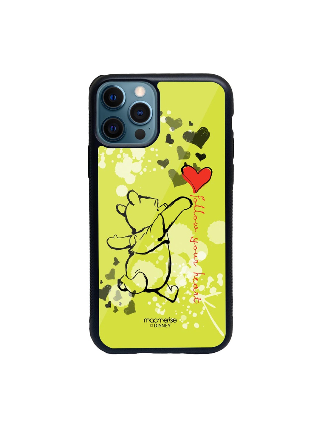

macmerise Green & Black Follow Your Heart Glass iPhone 12 Pro Phone Case