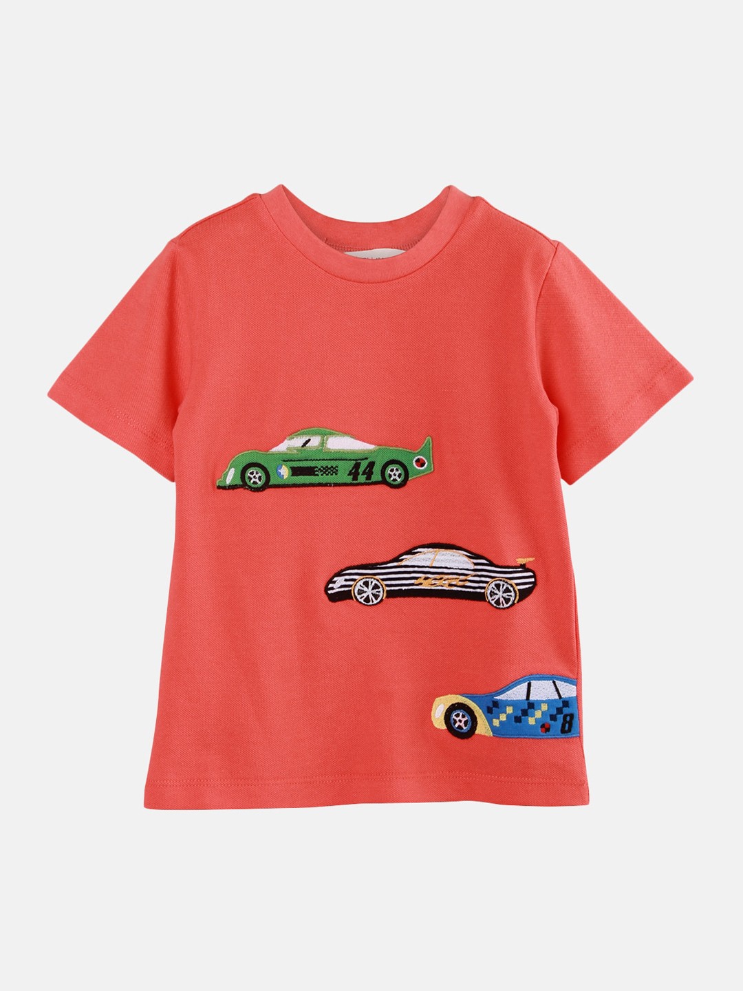 

Beebay Boys Orange Appliqued Round Neck T-shirt
