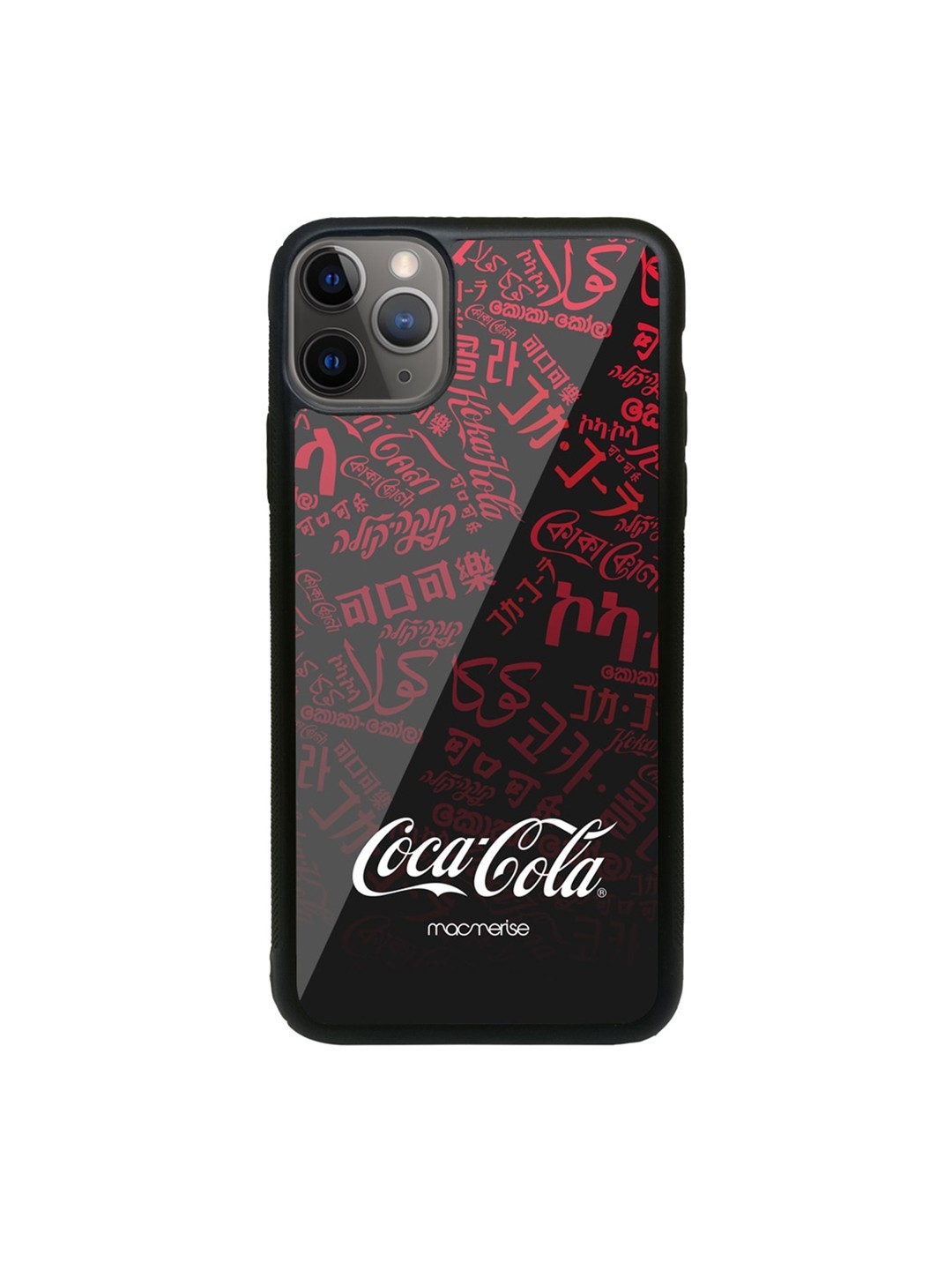 

macmerise Black & Red I Speak Coke Black Glass iPhone 11 Pro Max Phone Case