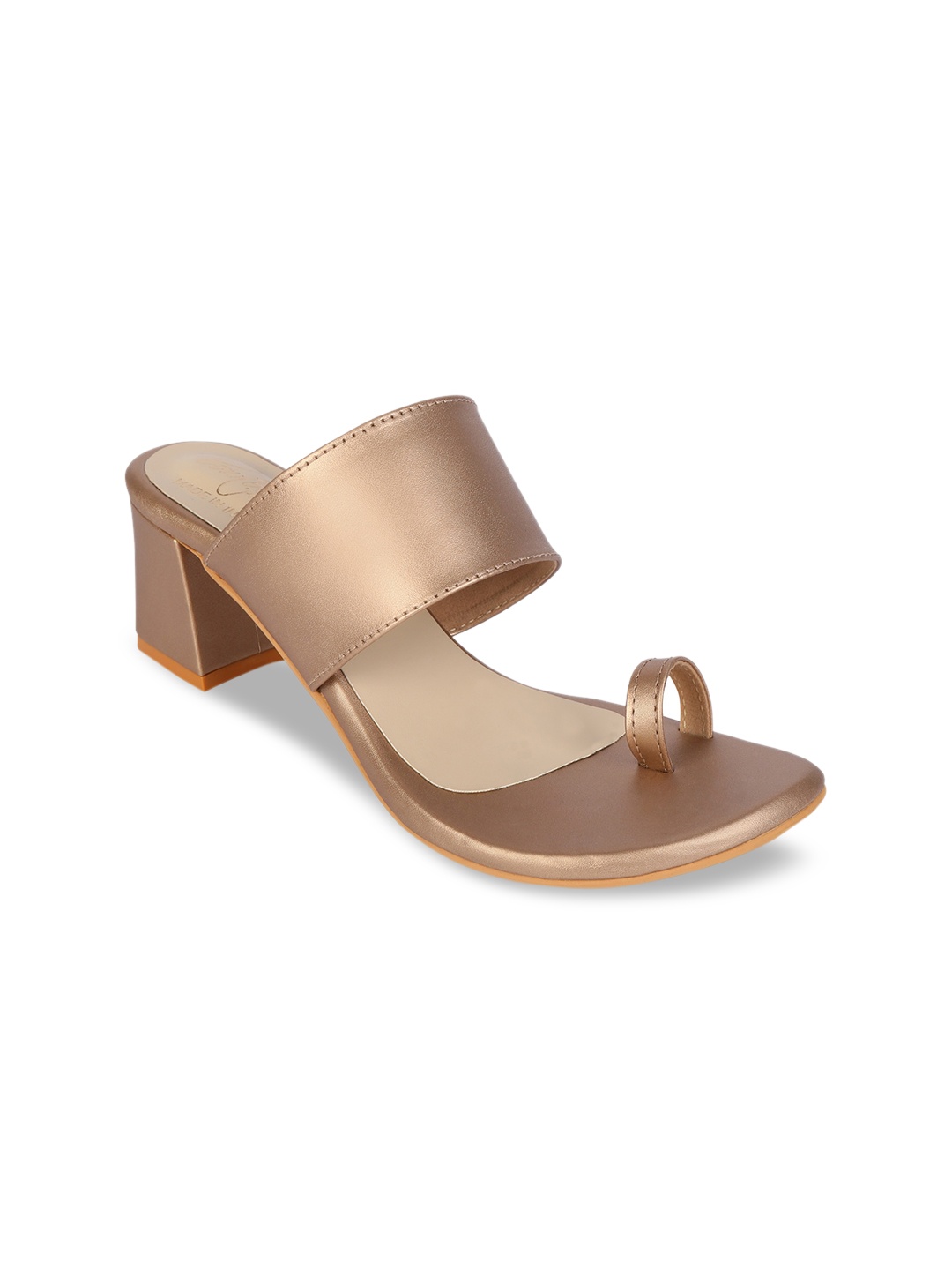 Bowtoes Women Gold-Toned Block Heels