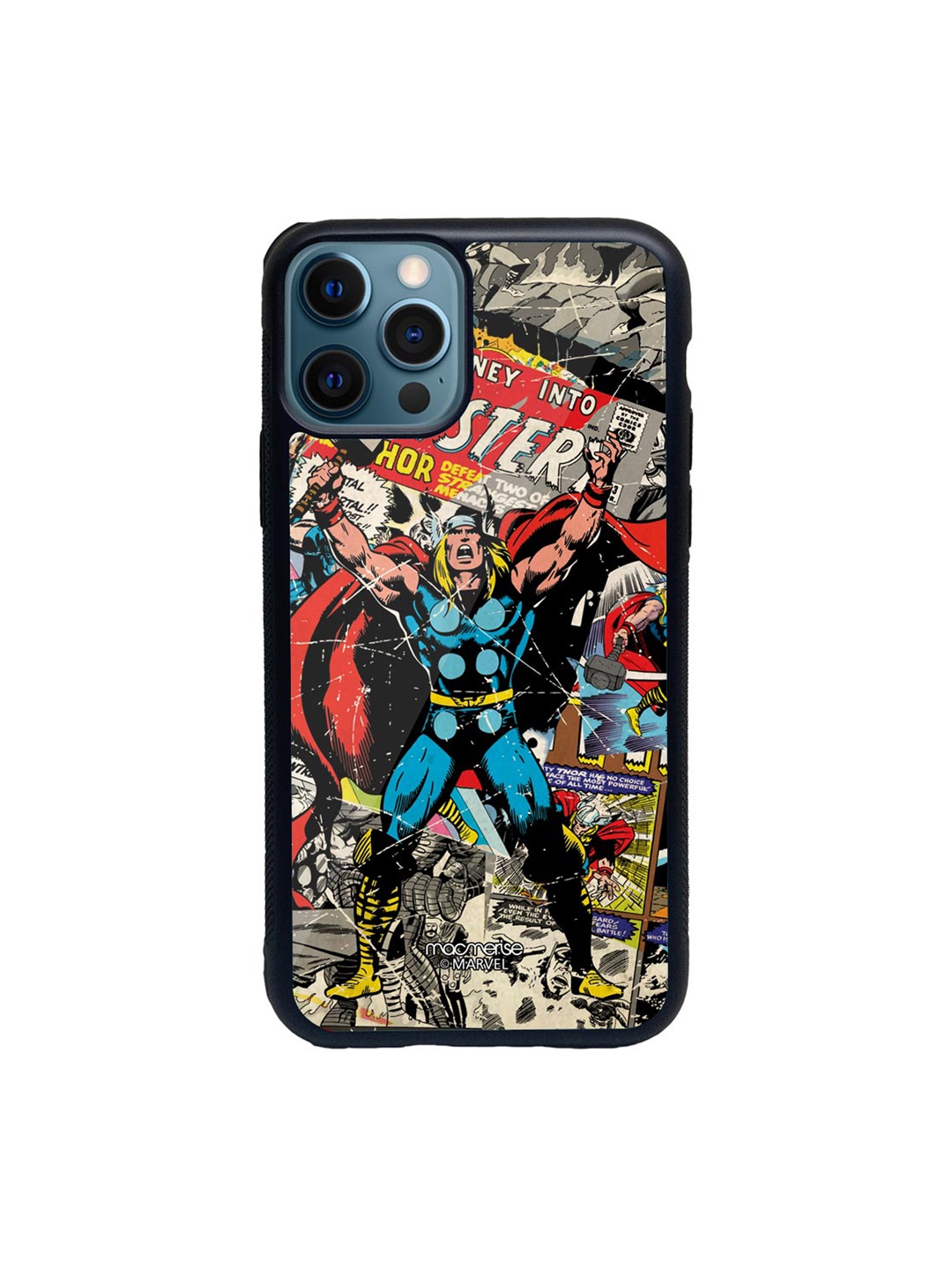

macmerise Red & Blue Comic Thor Glass iPhone 12 Pro Phone Case