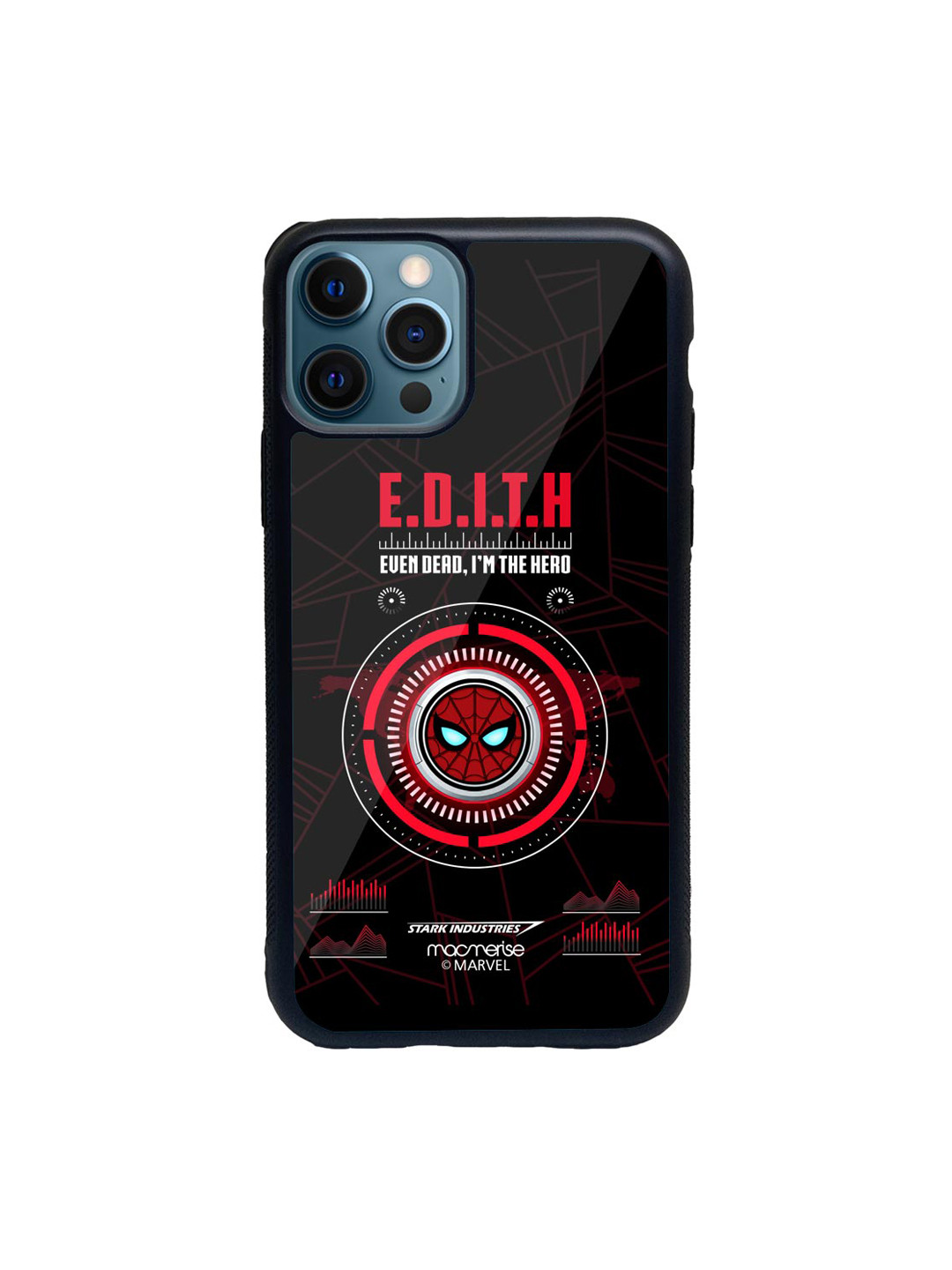

macmerise Black & Red Hello Edith Glass iPhone 12 Pro Phone Case