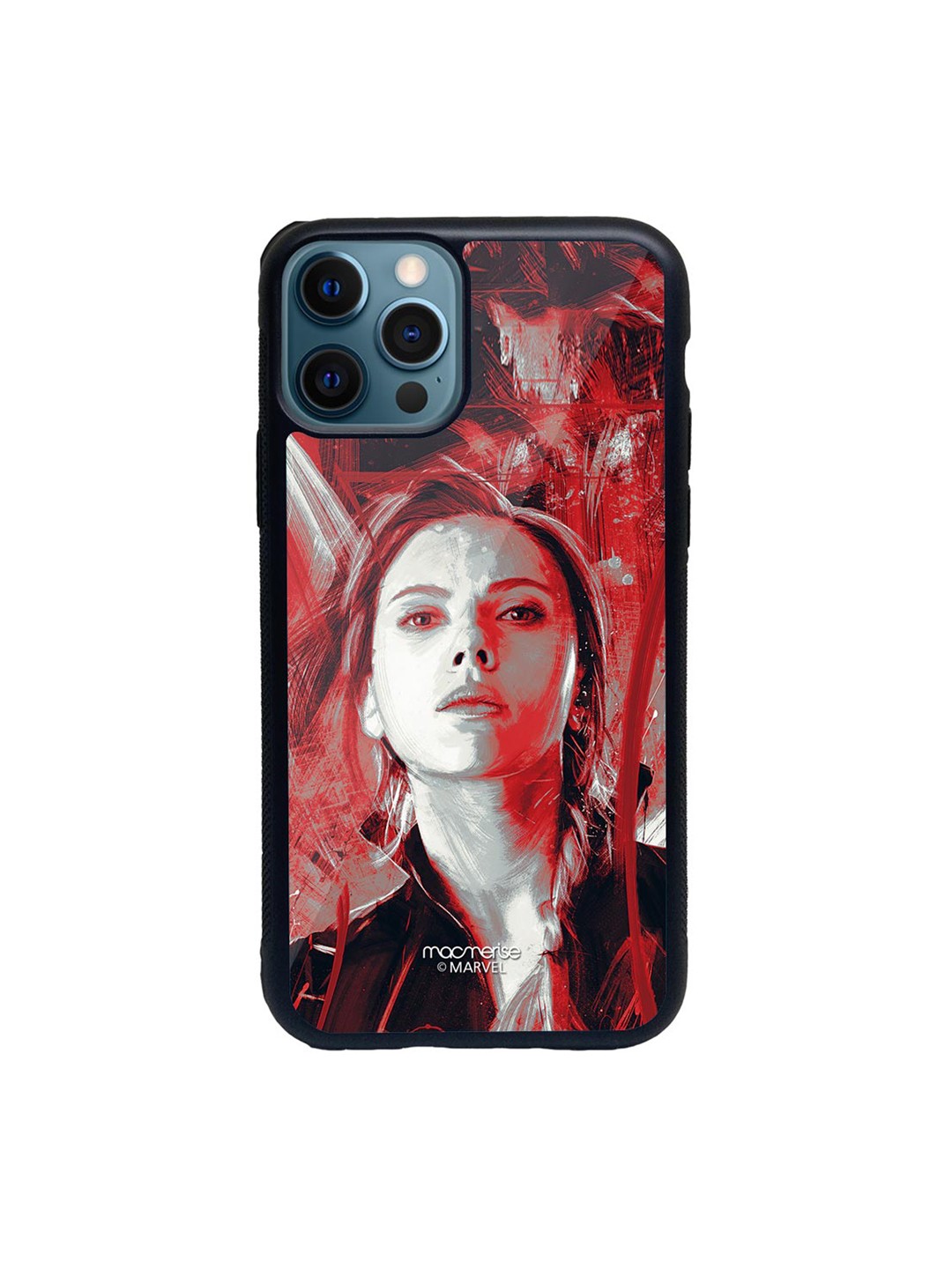 

macmerise Black & Red Charcoal Art Black Widow iPhone 12 Pro Back Case