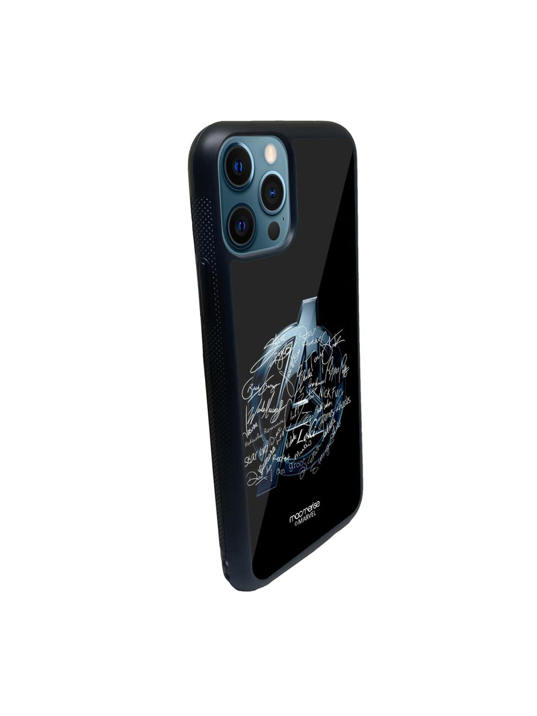

Macmerise Black & Blue Superhero Glass iPhone 12 Pro Phone Case