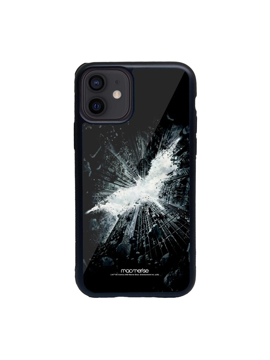 

Macmerise Black God of Gotham Glass Case for iPhone 12 Mini Back Case