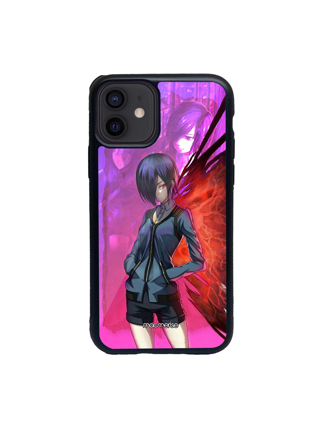 

macmerise Pink & Grey Touka Kirishima Printed iPhone 12 Mobile Case