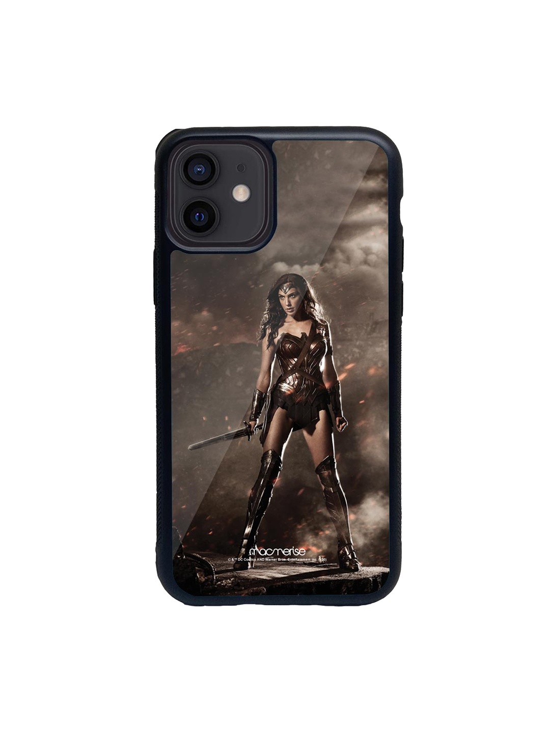 

macmerise Multicoloured Wonder Woman Glass iPhone 12 Mini Phone Back Case, Multi