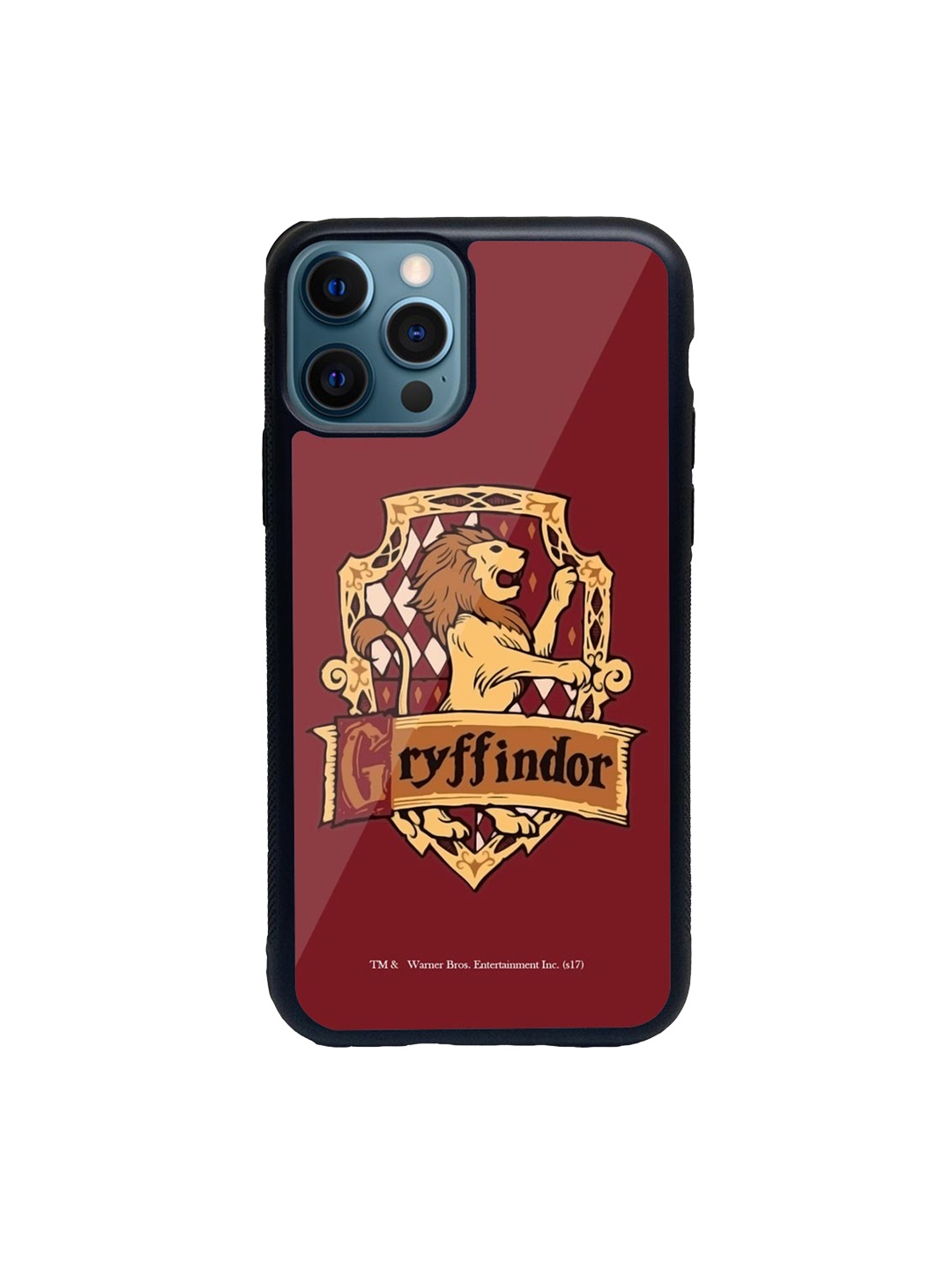 

macmerise Maroon & Gold-Toned Crest Gryffindor Printed iPhone 12 Pro Max Back Case