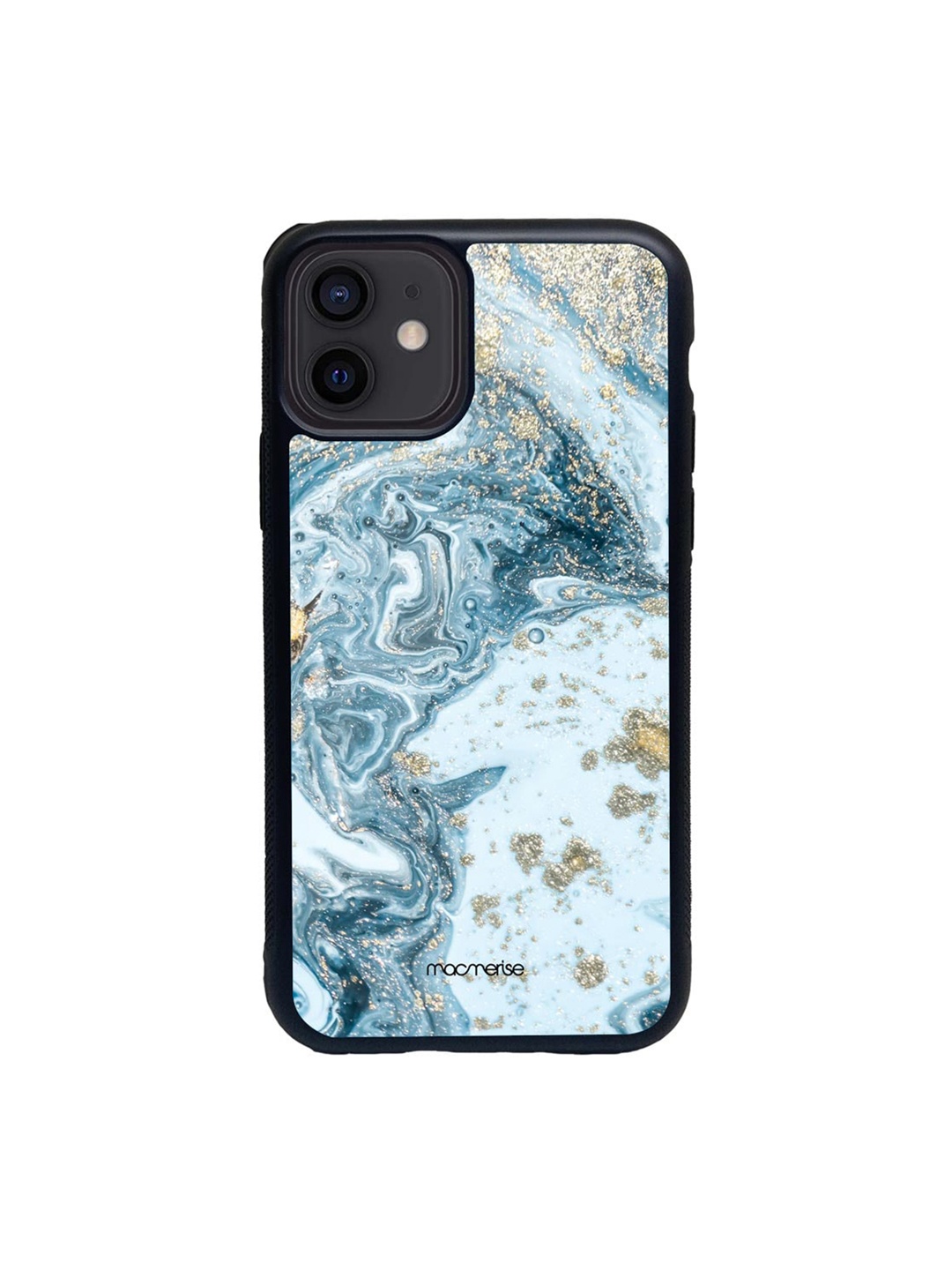 

macmerise Black & Blue Marble Macubus iPhone 12 Back Case