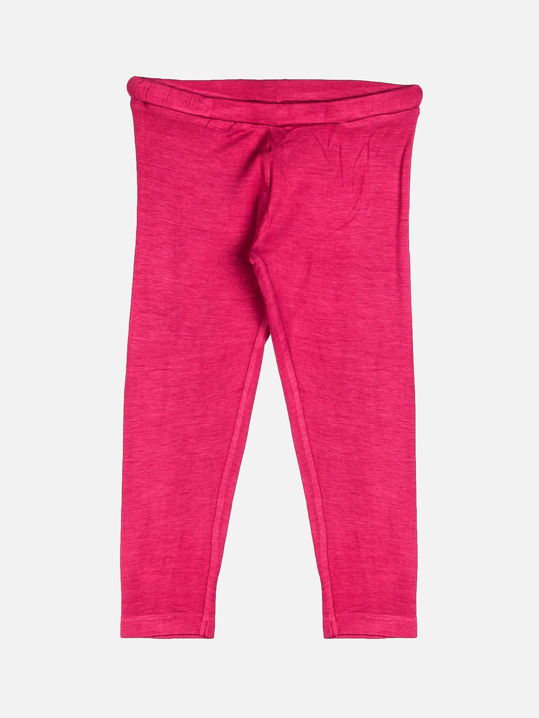 

Peppermint Girls Fuchsia Pink Solid Ankle-Length Leggings