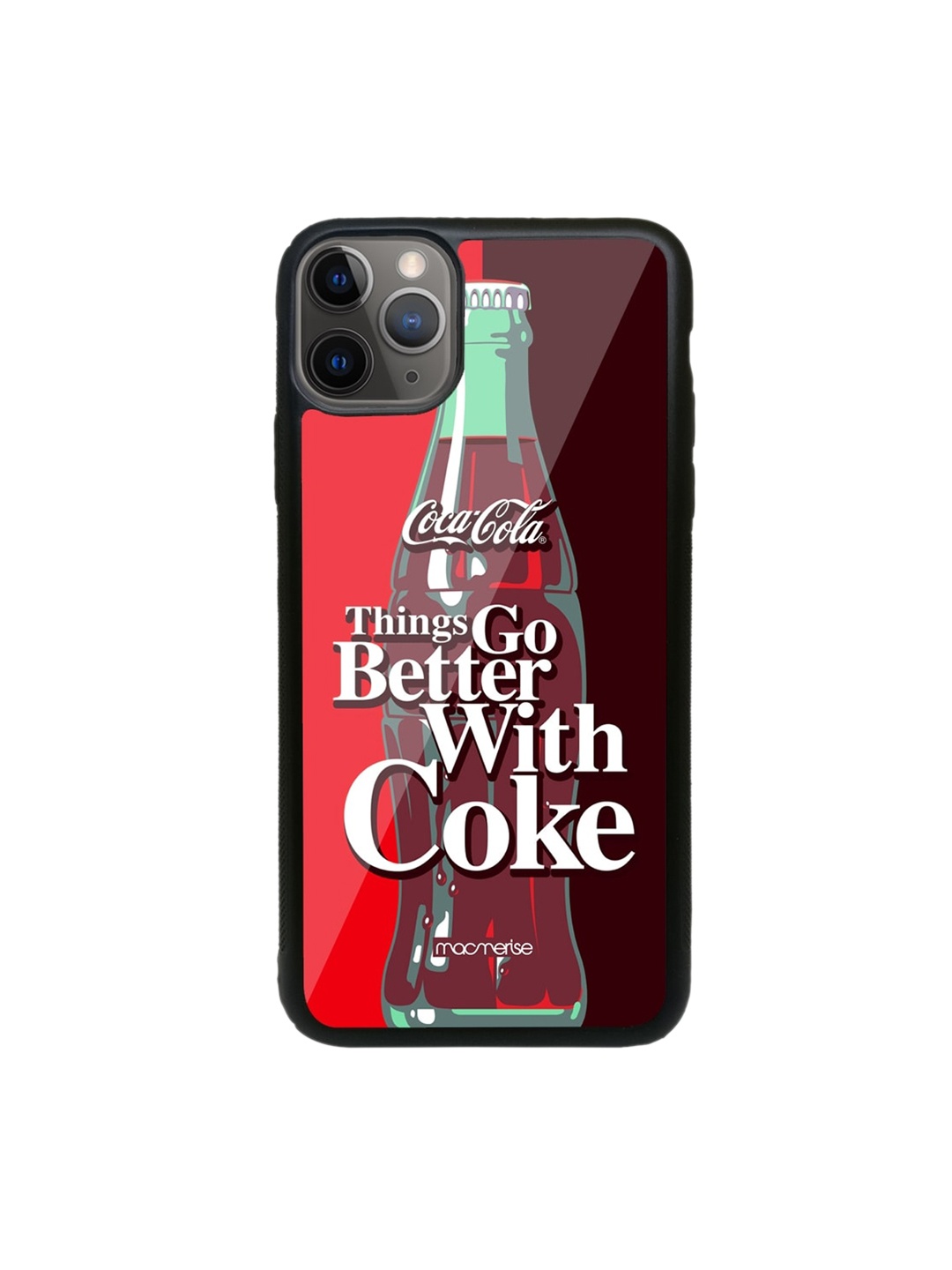 

macmerise Maroon & Red Go With Coke Glass iPhone 11 Pro Max Phone Case