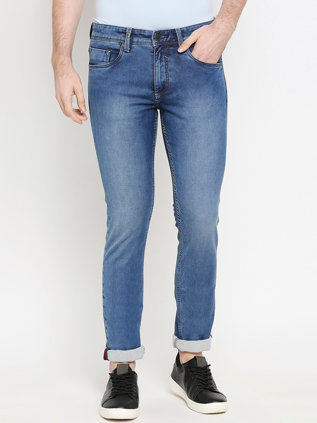 

Basics Men Blue Super Skinny Fit Jeans