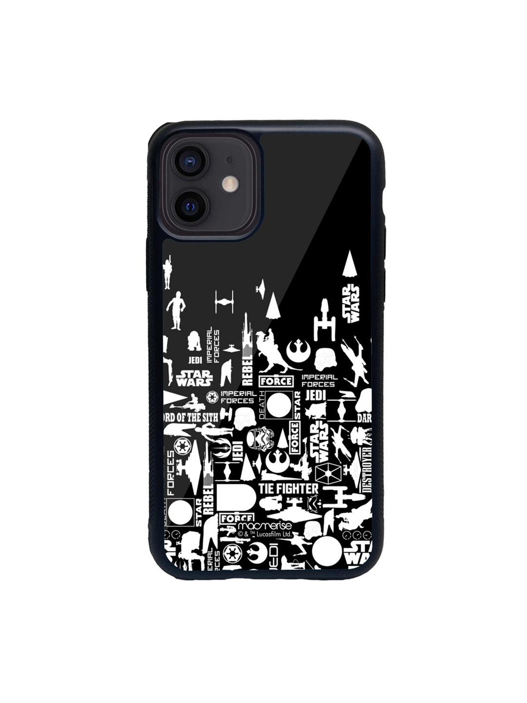 

macmerise Black & White Star Wars Era Glass iPhone 12 Case