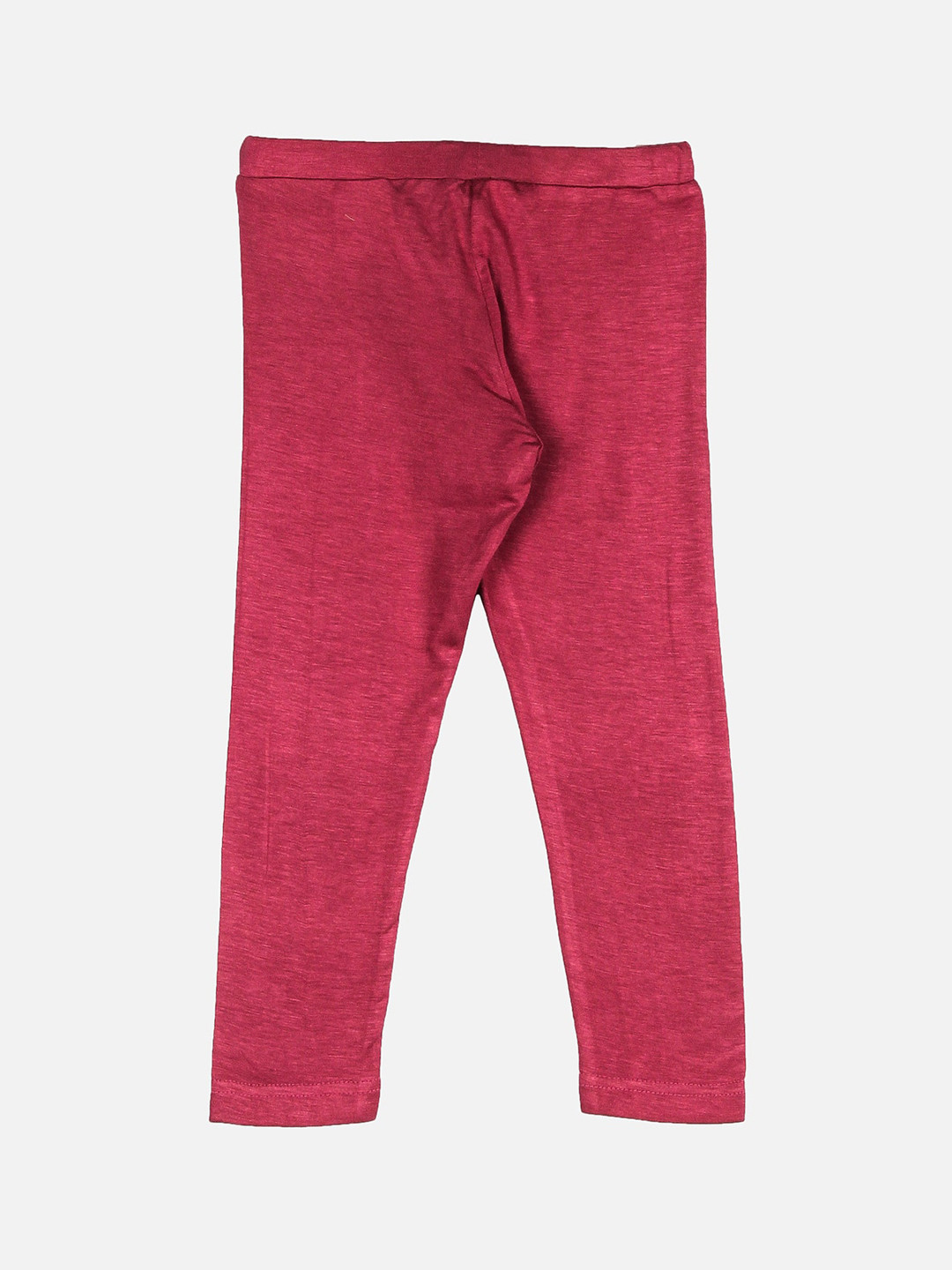 

Peppermint Girls Pink Solid Ankle-Length Leggings
