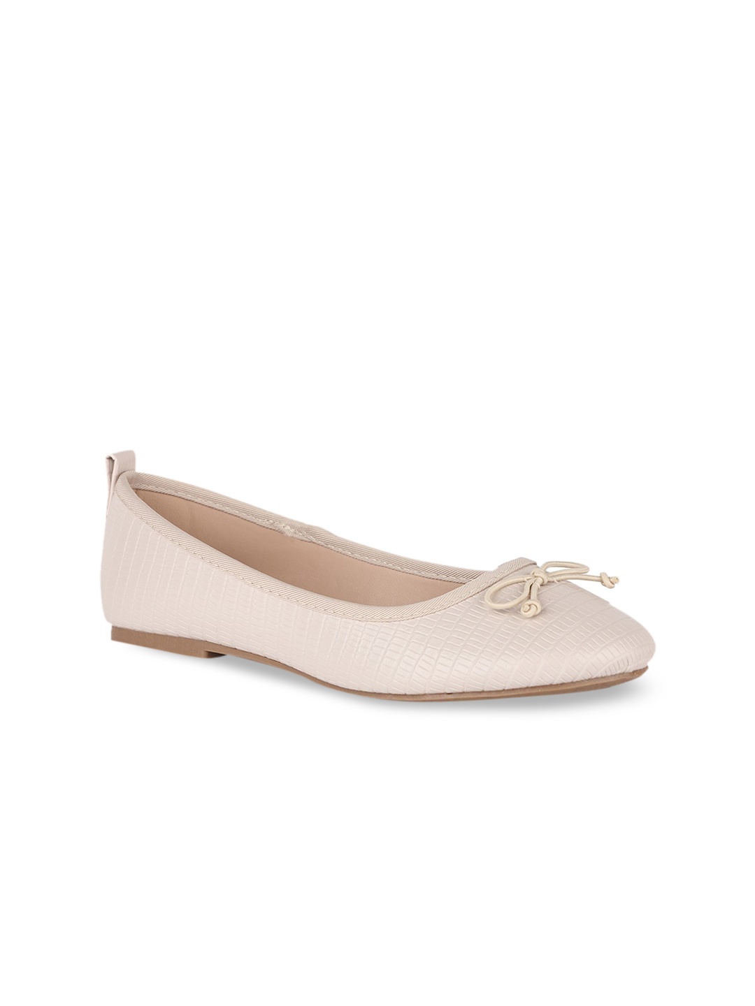 Bubblegummers Girls Beige Solid Ballerinas
