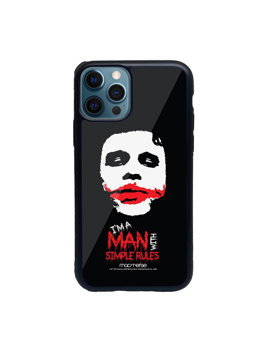 

Macmerise Black & White Superhero Glass iPhone 12 Pro Phone Case