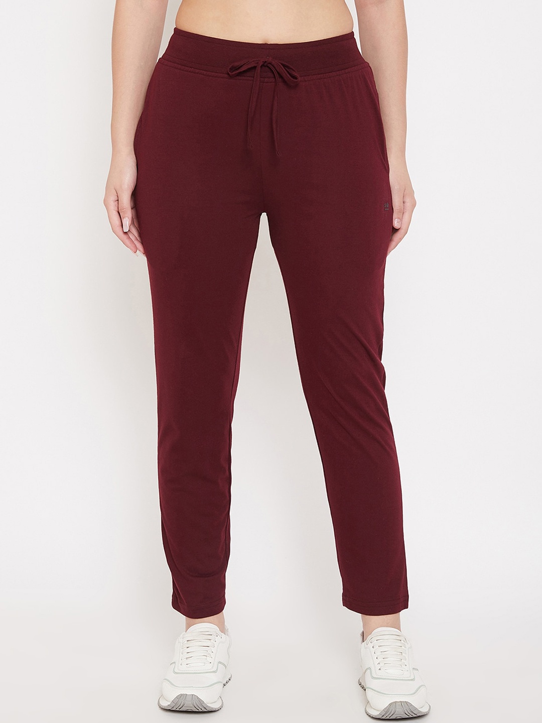

Okane Women Burgundy Solid Track Pants